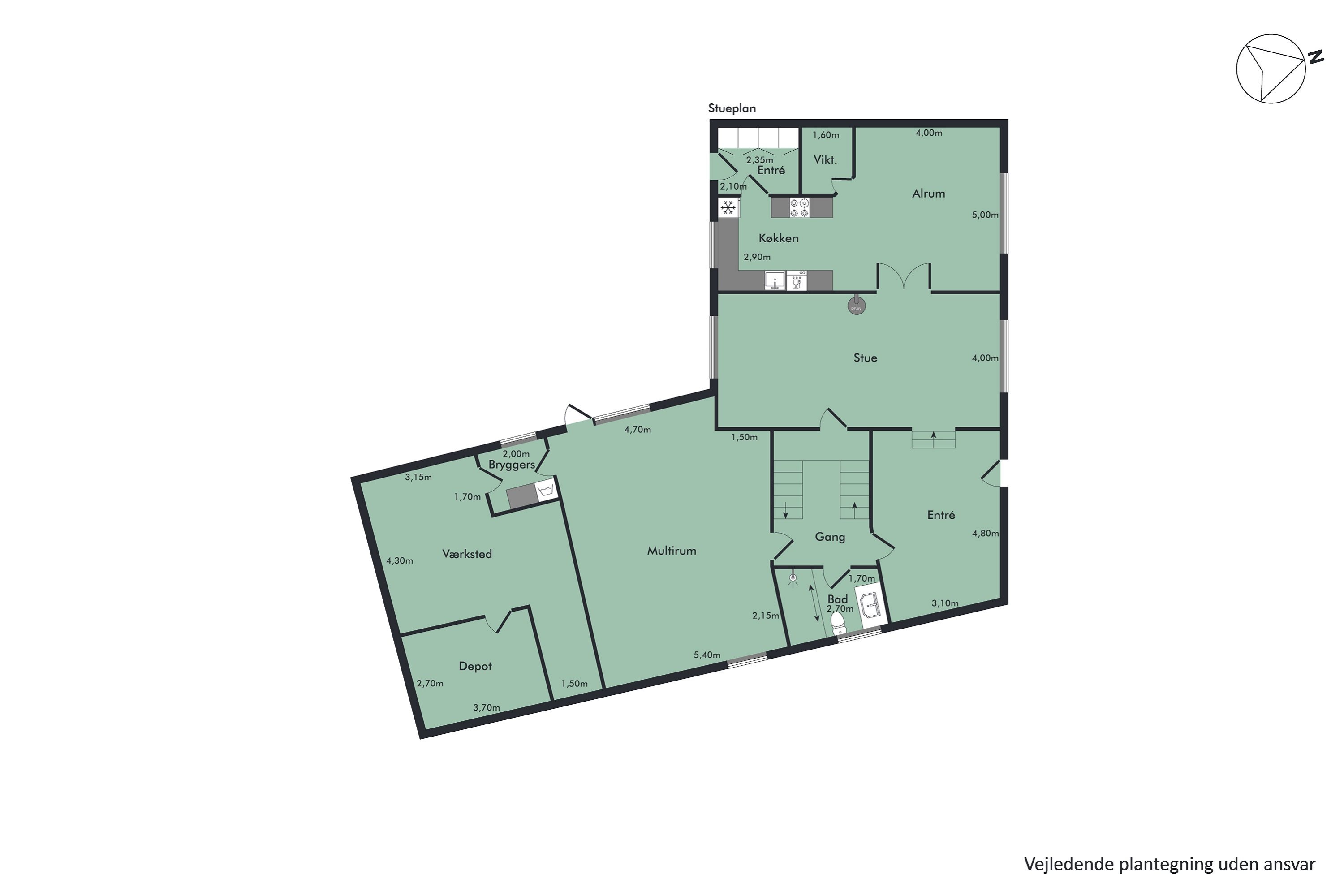 Plantegninger billede af Hannerupvej 250, 9500 Hobro