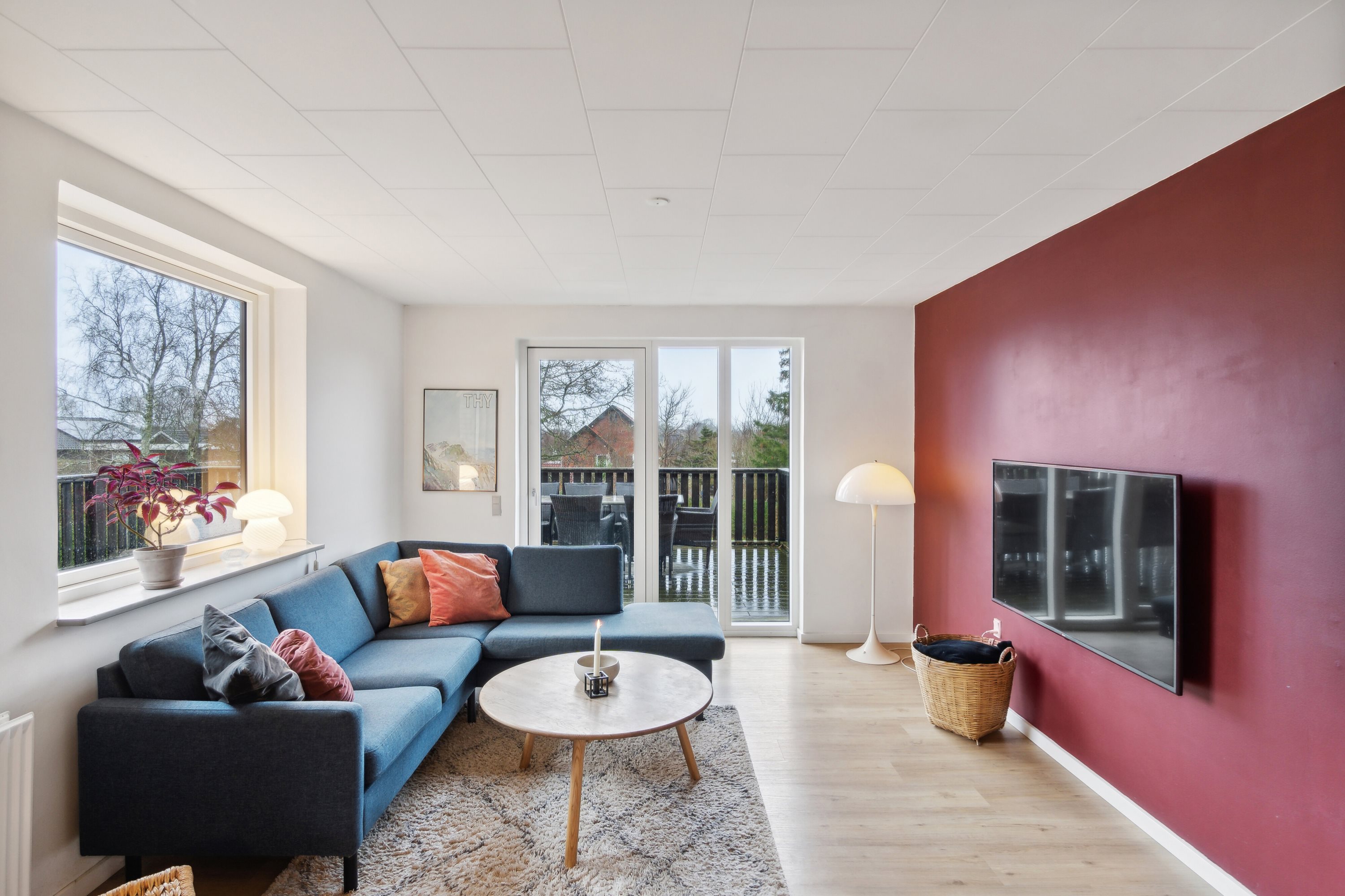 Fremhævet stue billede i fuldskærmstilstand. Billede af Grandalsvej 22, Tilsted, 7700 Thisted