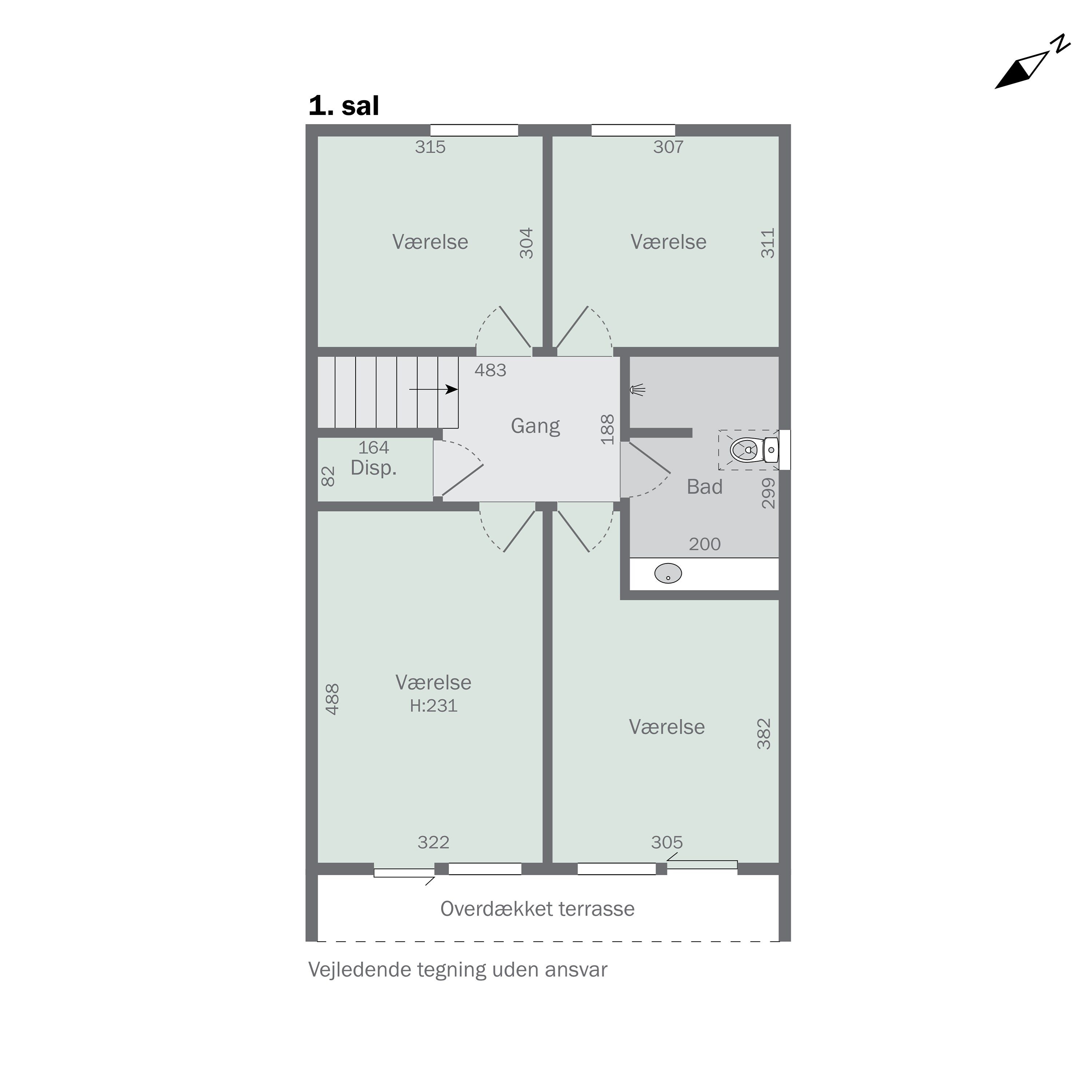 Plantegninger billede af Grandalsvej 22, Tilsted, 7700 Thisted