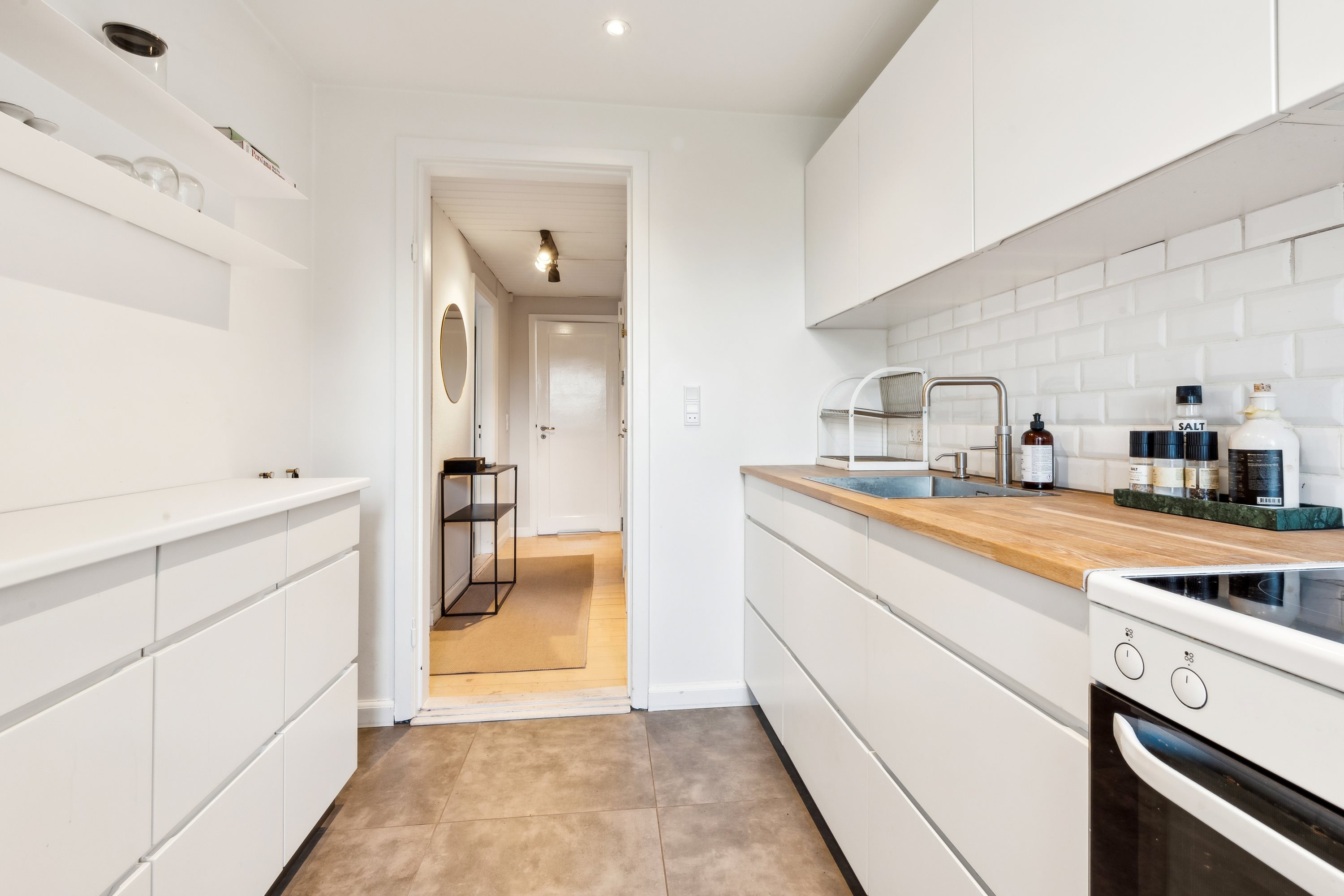 Fremhævet køkken billede i fuldskærmstilstand. Billede af Frejasvej 16D, st.. th., 3000 Helsingør