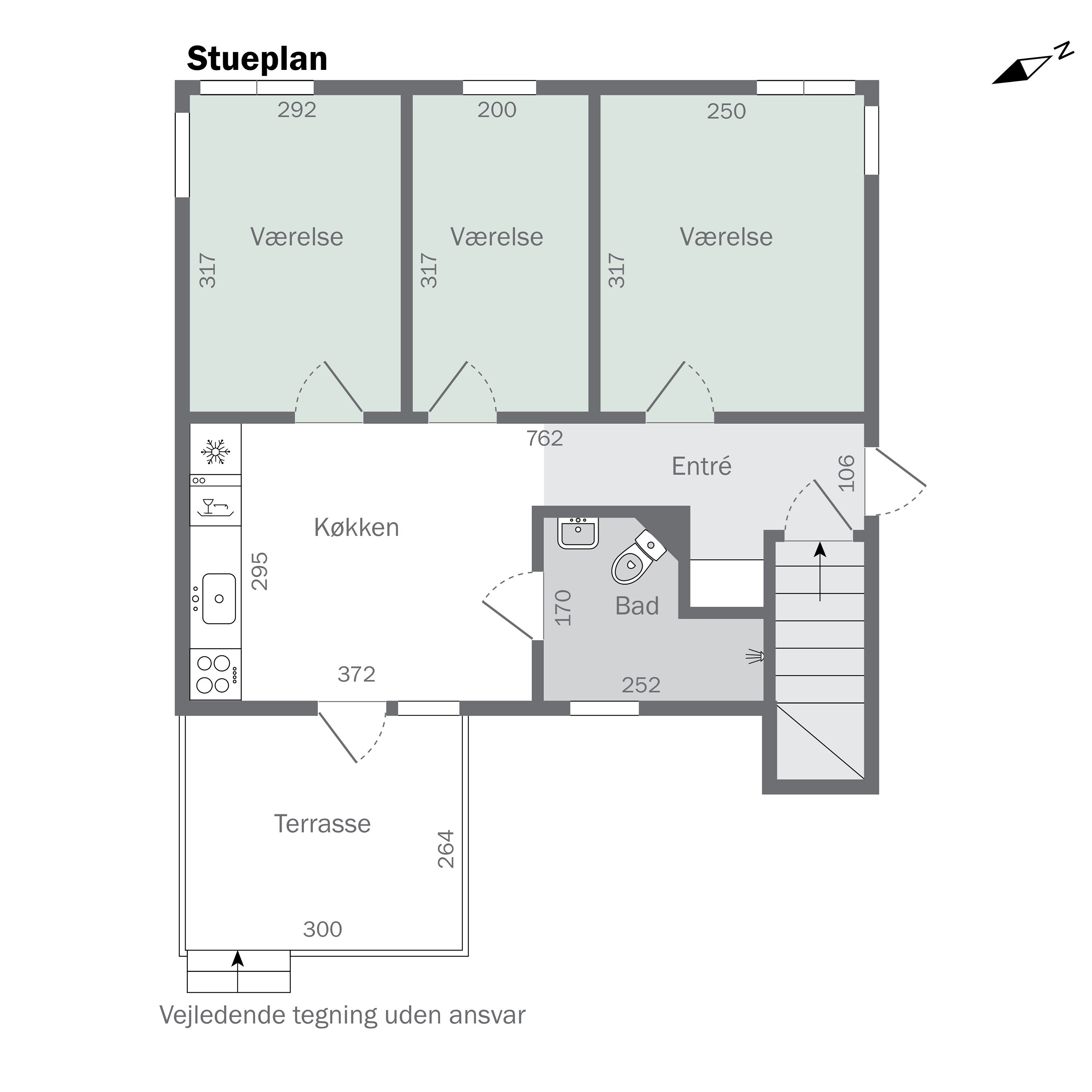 Plantegninger billede af Lykkesholmvej 11B, Osted, 4320 Lejre