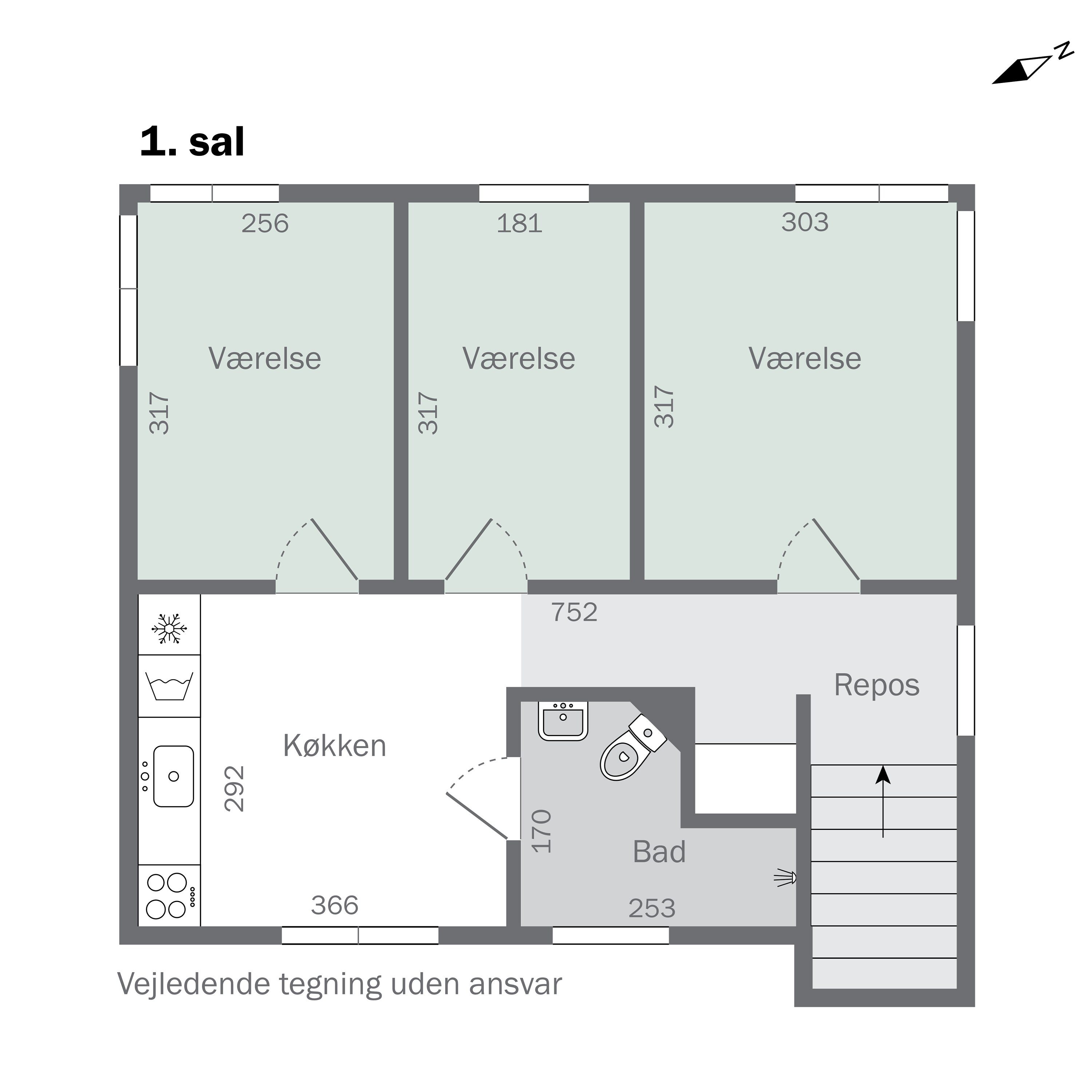 Plantegninger billede af Lykkesholmvej 11B, Osted, 4320 Lejre