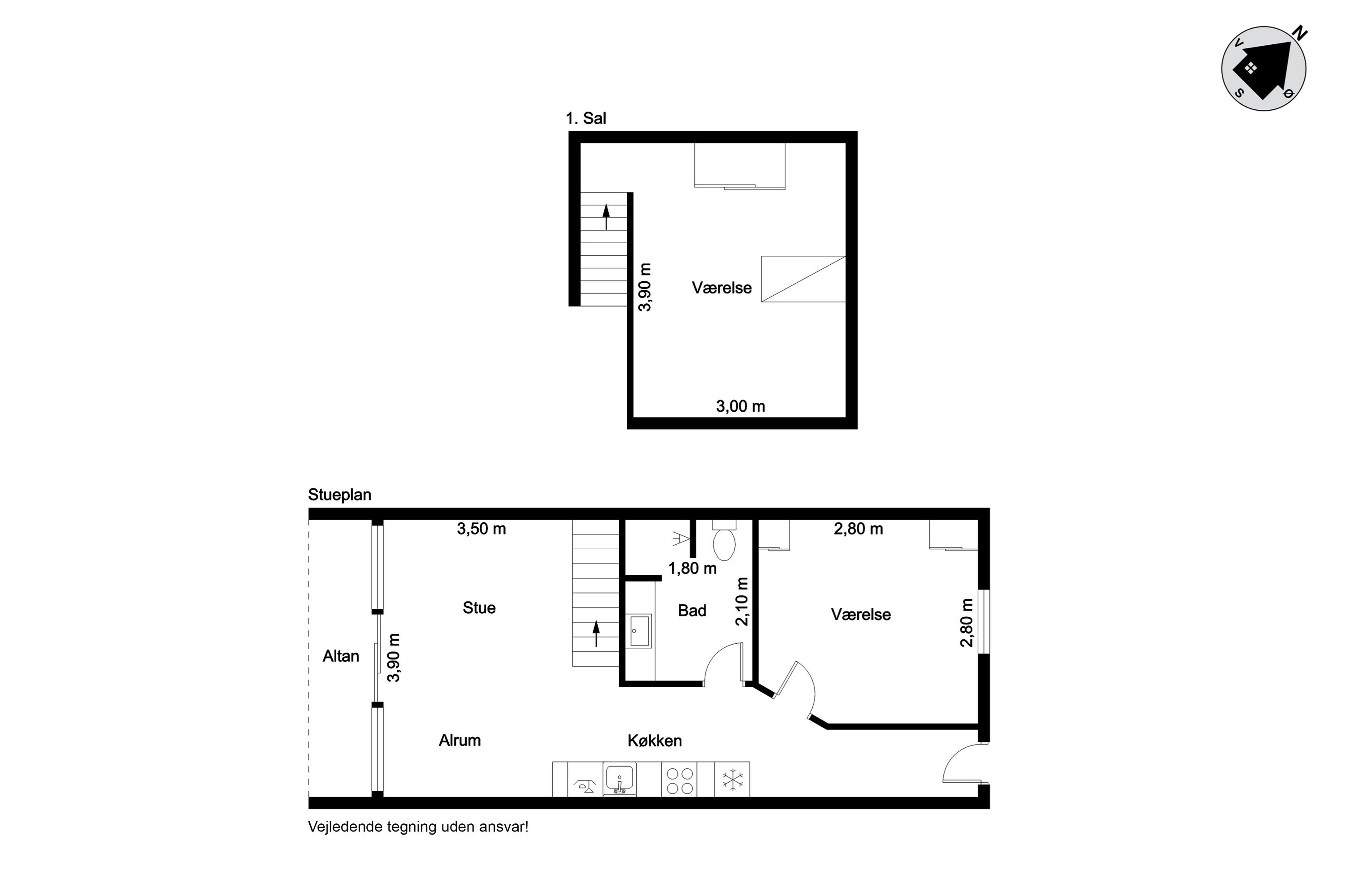 Plantegninger billede af Golfvejen 2A, 1. 320., Fanø Bad, 6720 Fanø