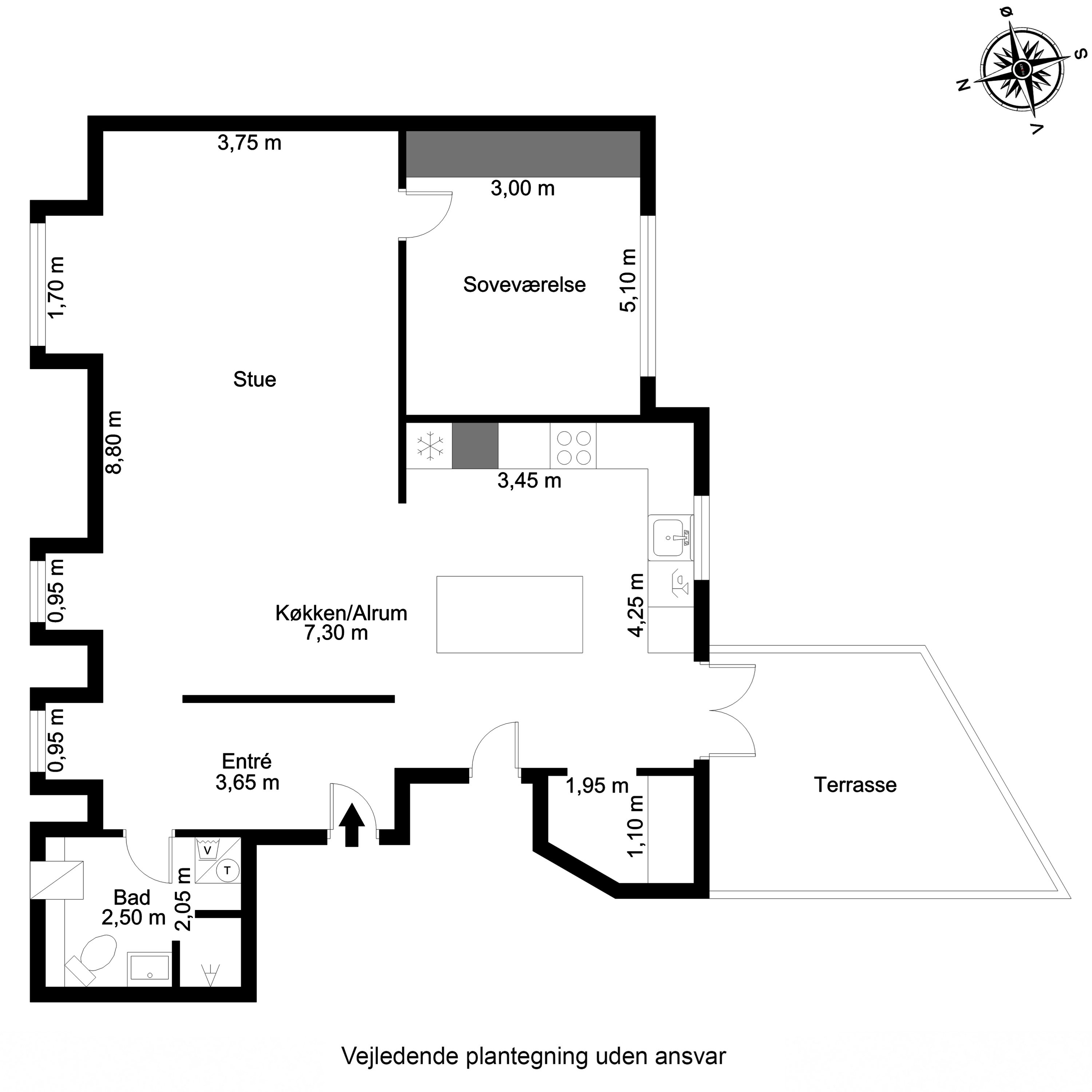 Plantegninger billede af Danmarksgade 16, 2., 6700 Esbjerg