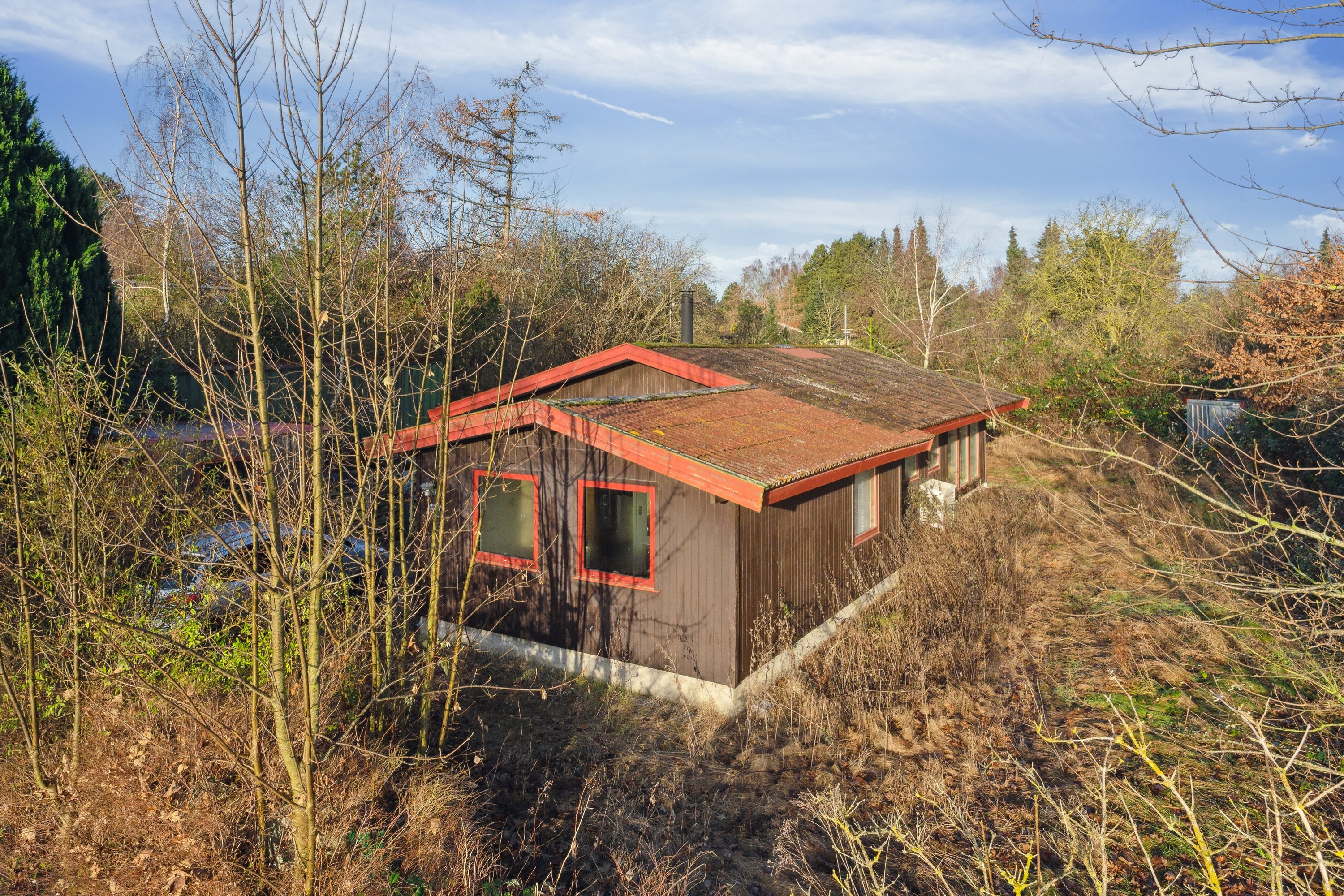 Fremhævet udendørs billede i fuldskærmstilstand. Billede af Kamillevej 18, 4750 Lundby