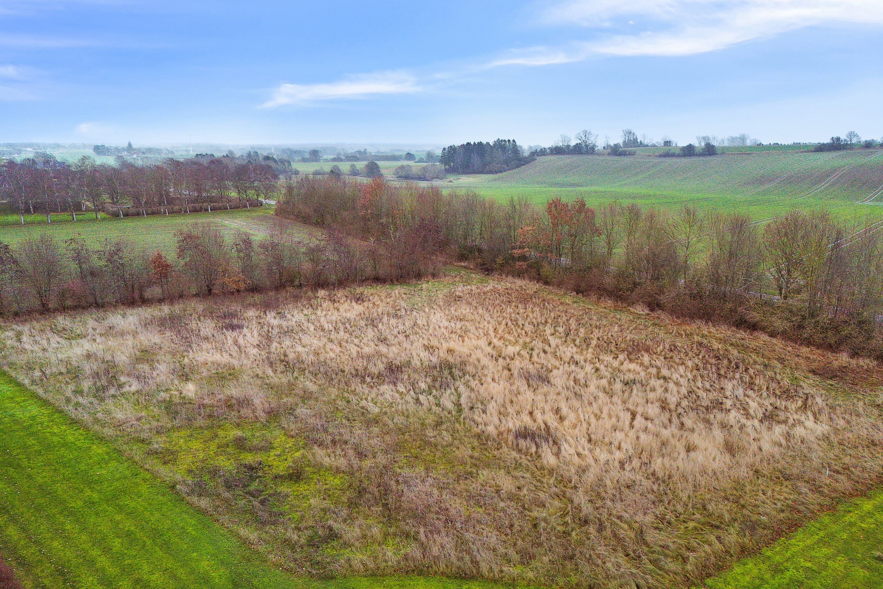 Fremhævet luftfoto billede i fuldskærmstilstand. Billede af Trælløsevej 70B, Skelby, 4160 Herlufmagle