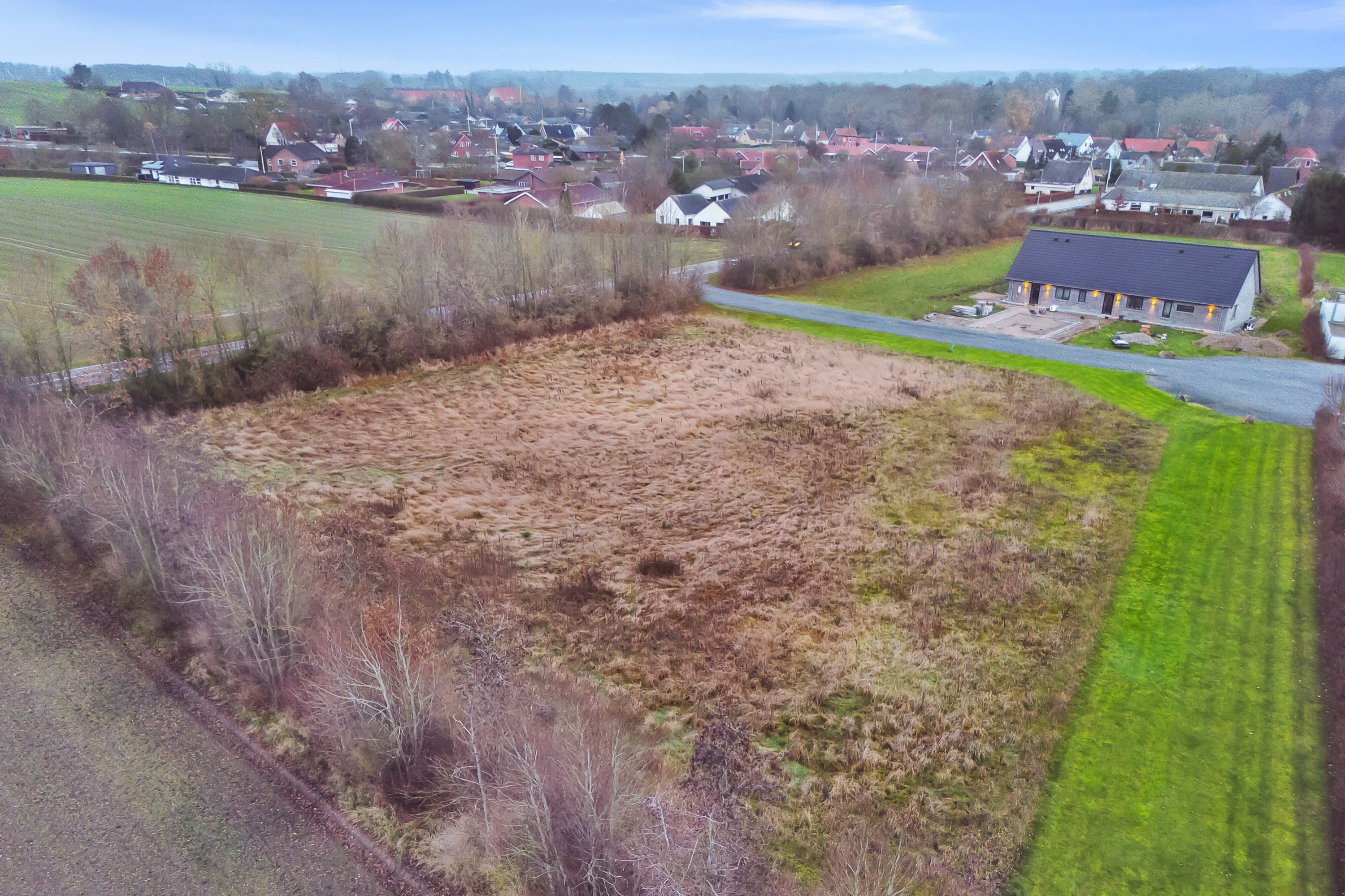 Fremhævet luftfoto billede i fuldskærmstilstand. Billede af Trælløsevej 70B, Skelby, 4160 Herlufmagle