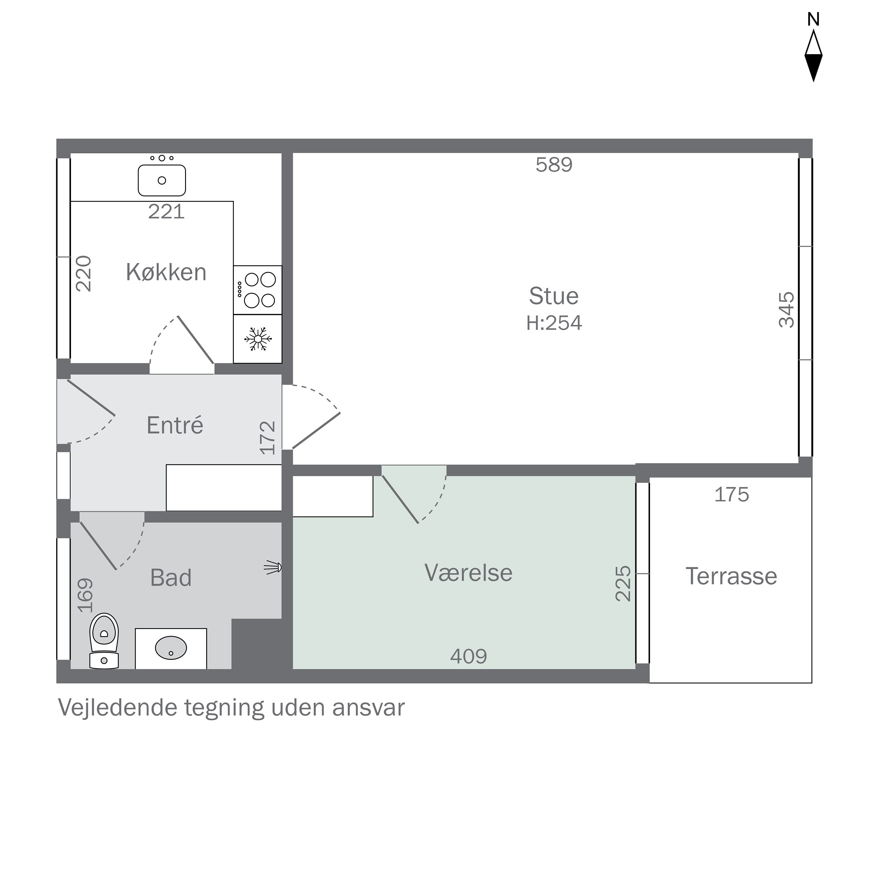 Plantegninger billede af Floravænget 68, st.., Dalum, 5250 Odense SV