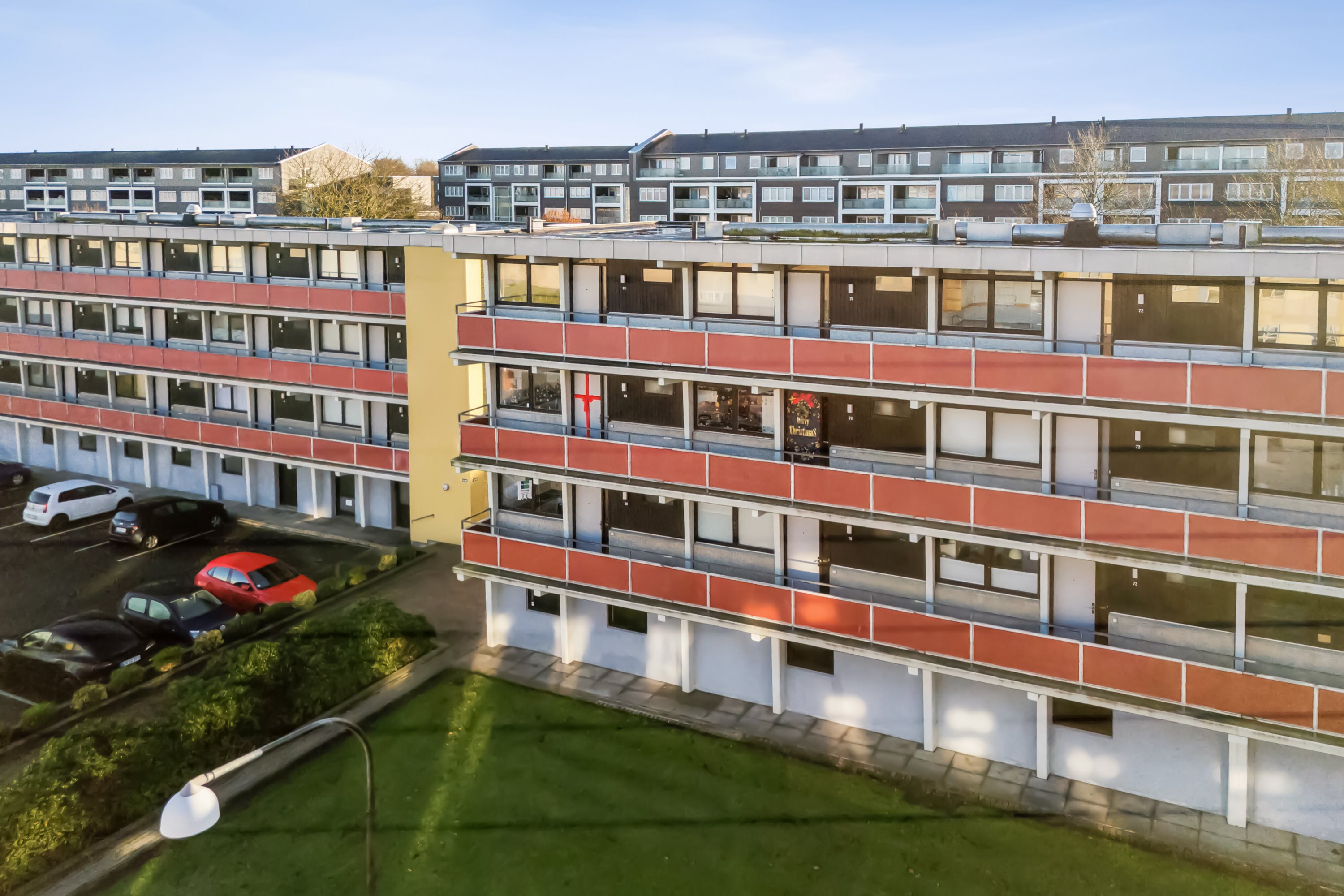 Fremhævet luftfoto billede i fuldskærmstilstand. Billede af Floravænget 68, st.., Dalum, 5250 Odense SV