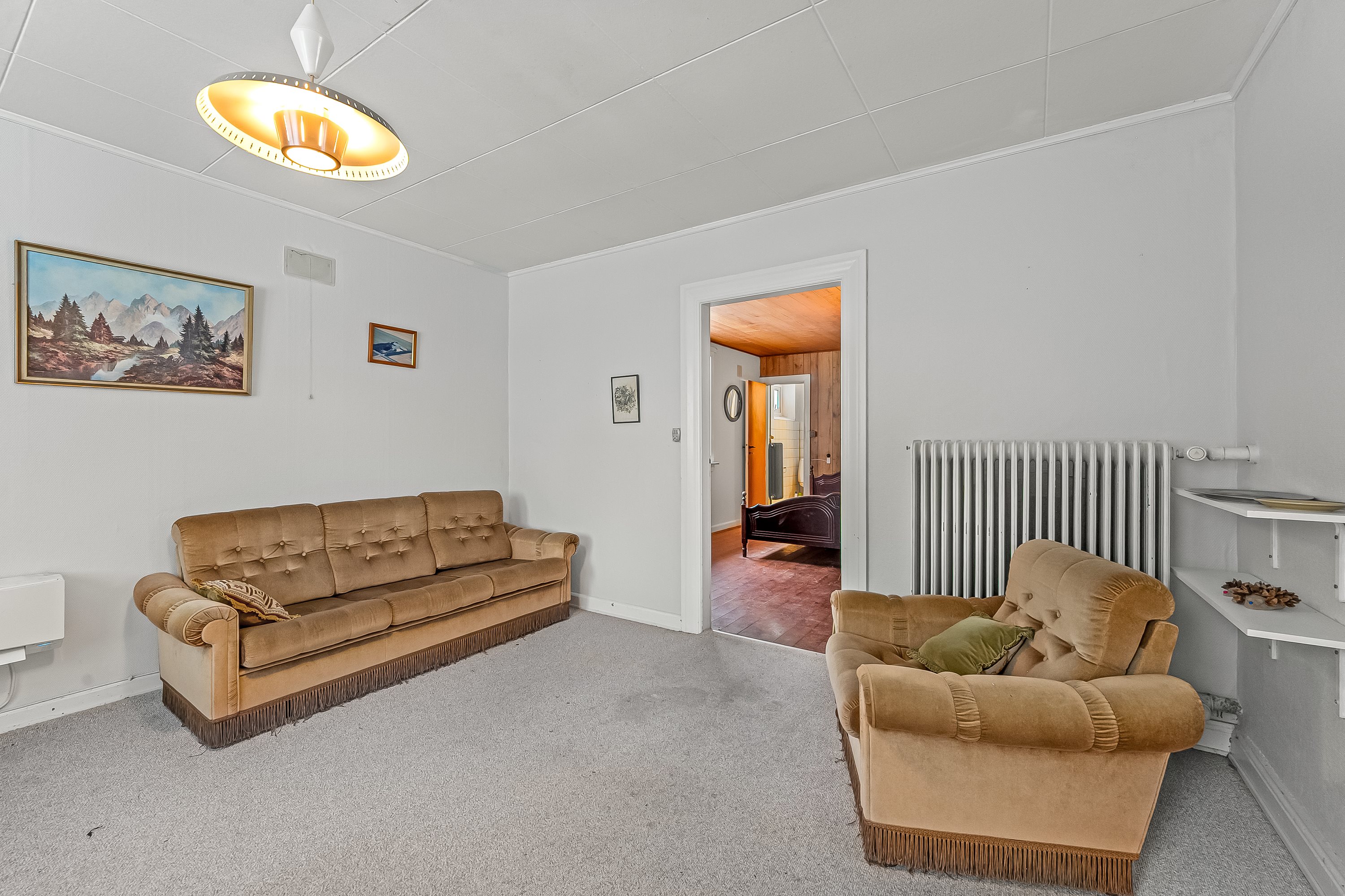 Fremhævet stue billede i fuldskærmstilstand. Billede af Hestkærvej 17, Finderup, 6900 Skjern