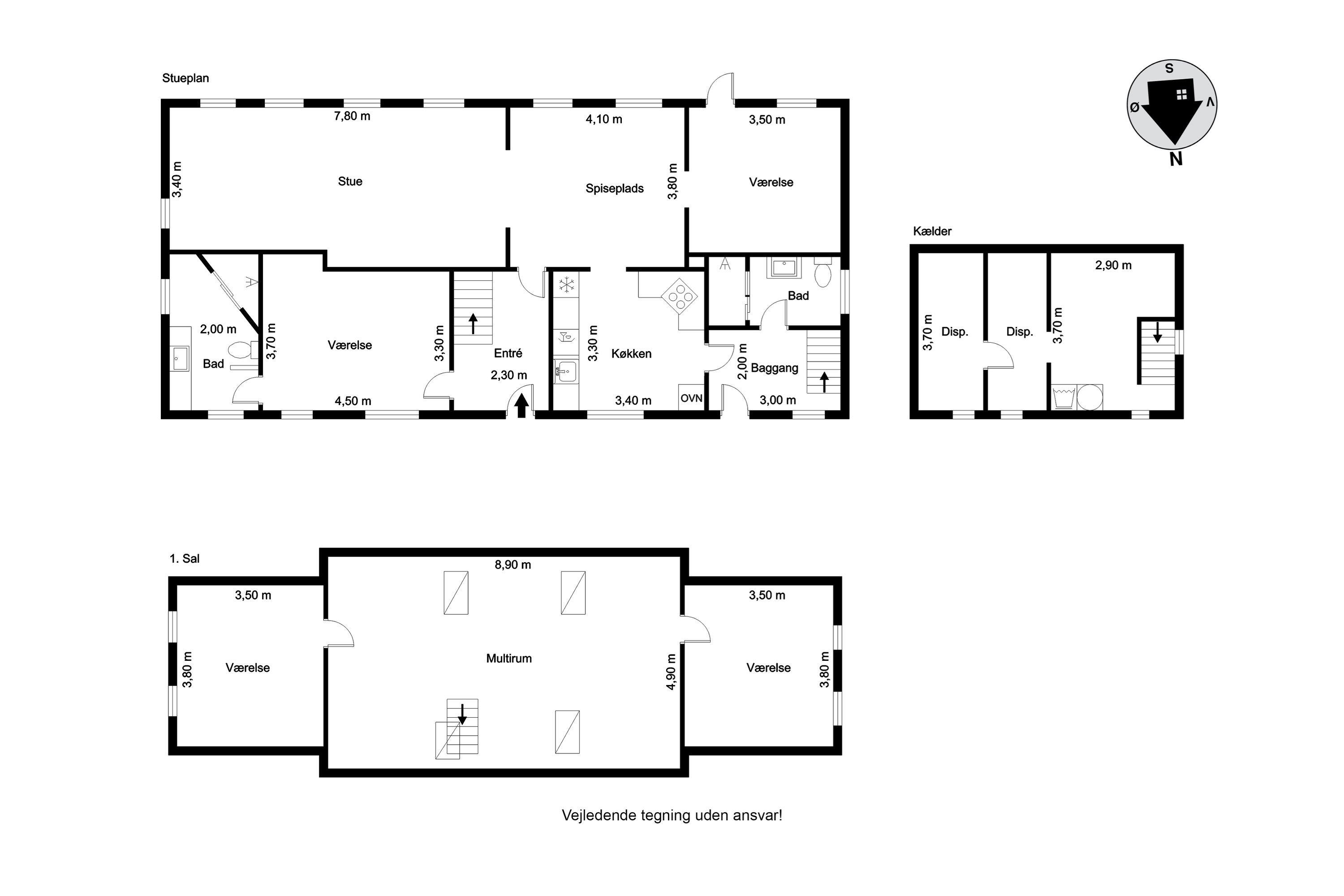 Plantegninger billede af Knaplundvej 3, 7270 Stakroge