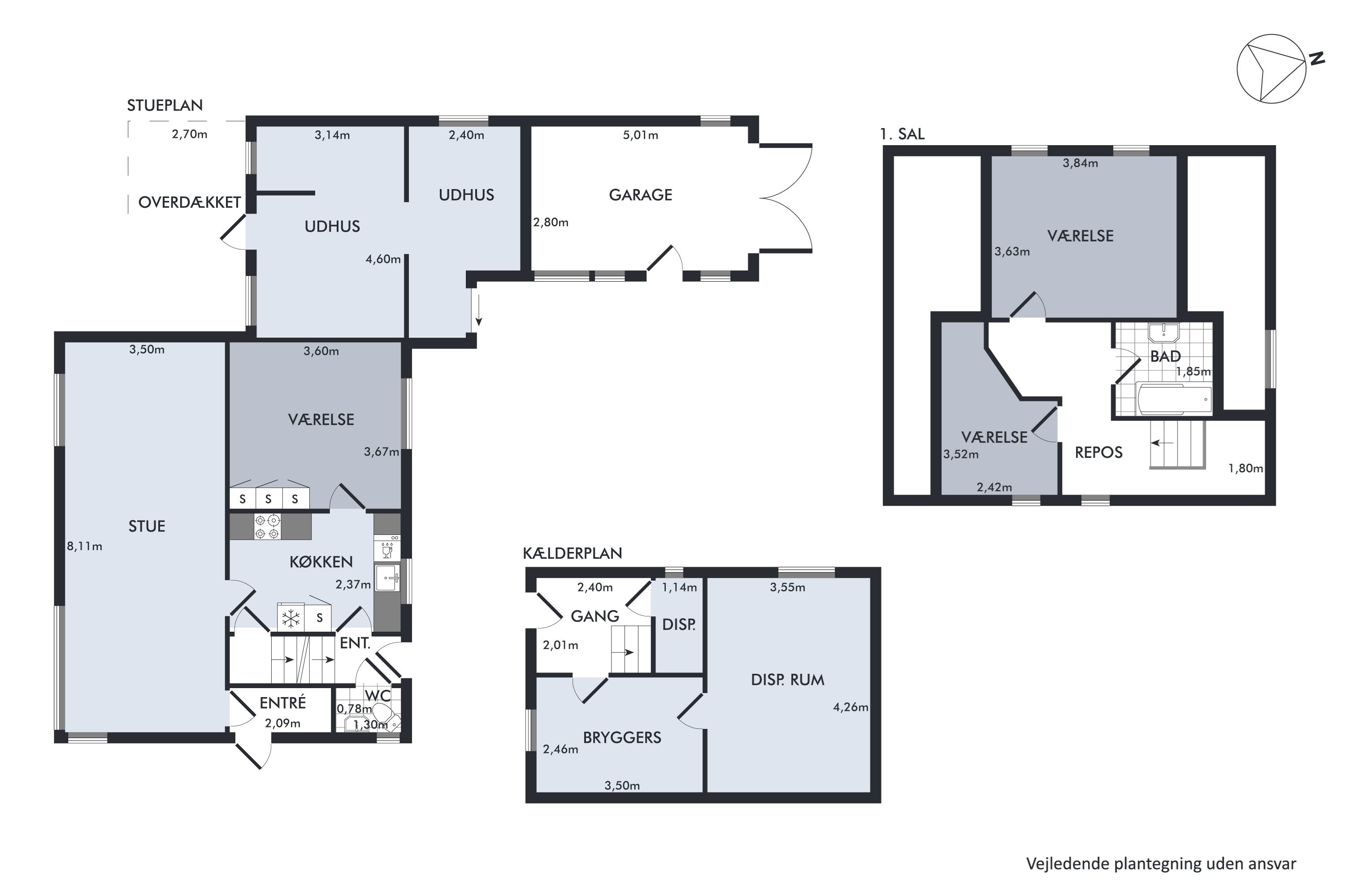 Plantegninger billede af Rolighedsvej 1, 9493 Saltum