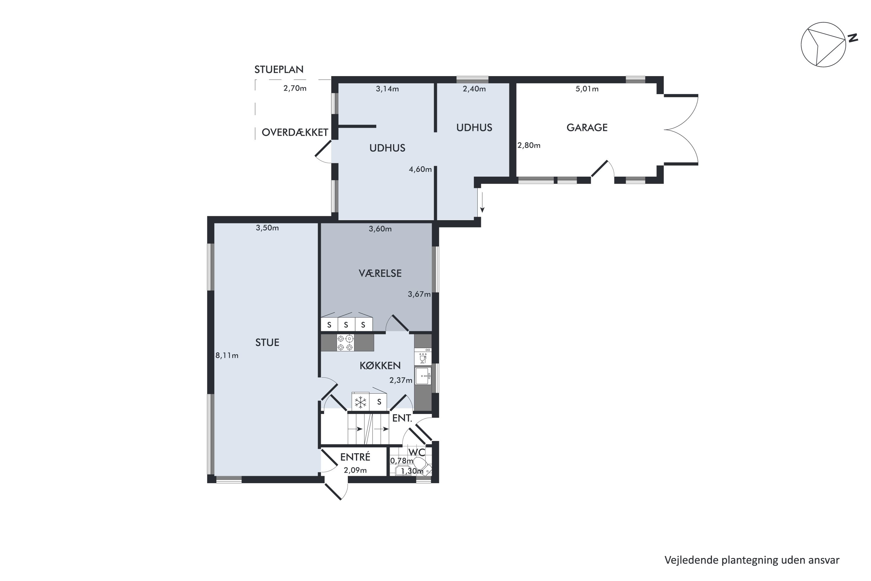 Plantegninger billede af Rolighedsvej 1, 9493 Saltum
