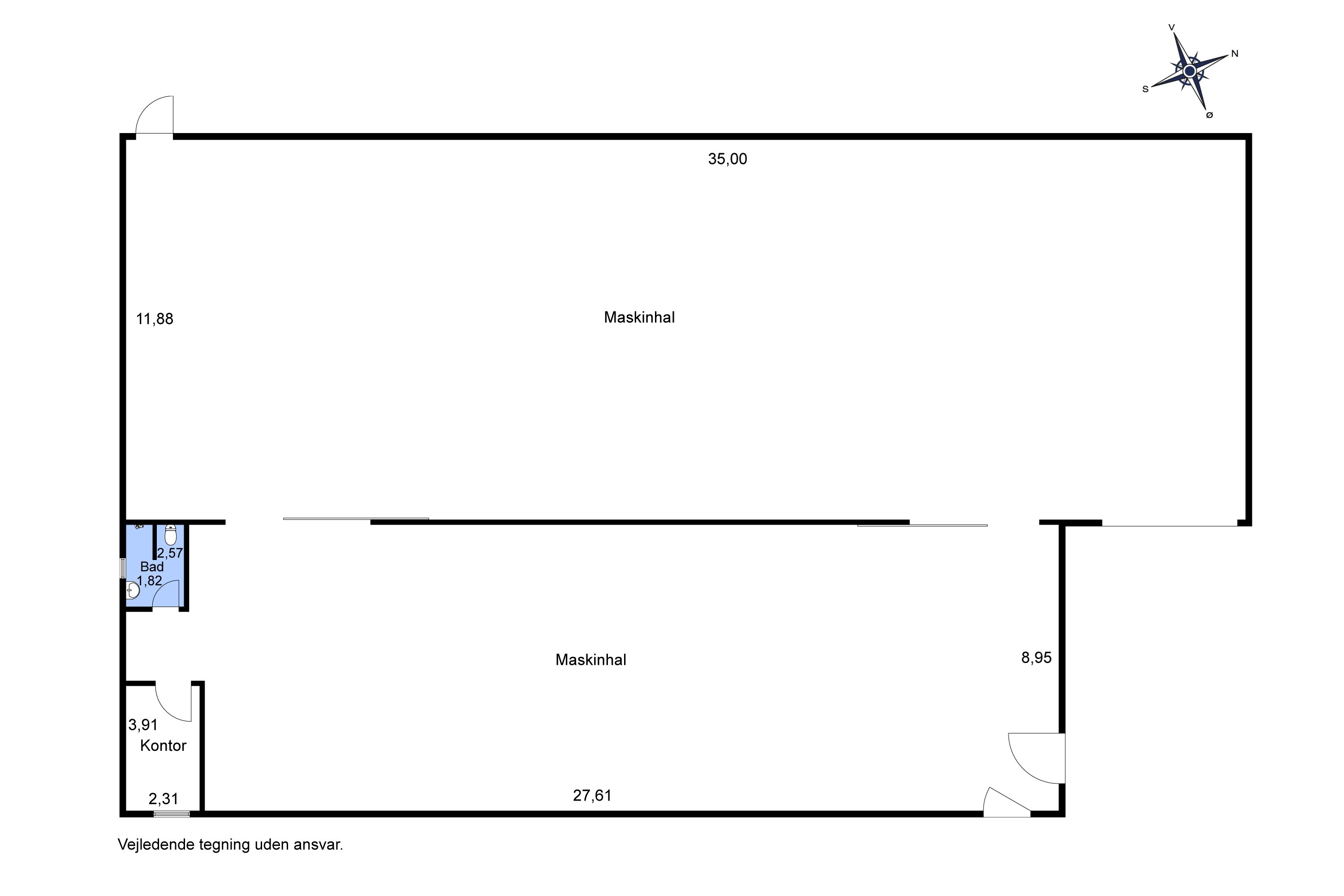 Plantegninger billede af Hvalpsundvej 20, 9610 Nørager