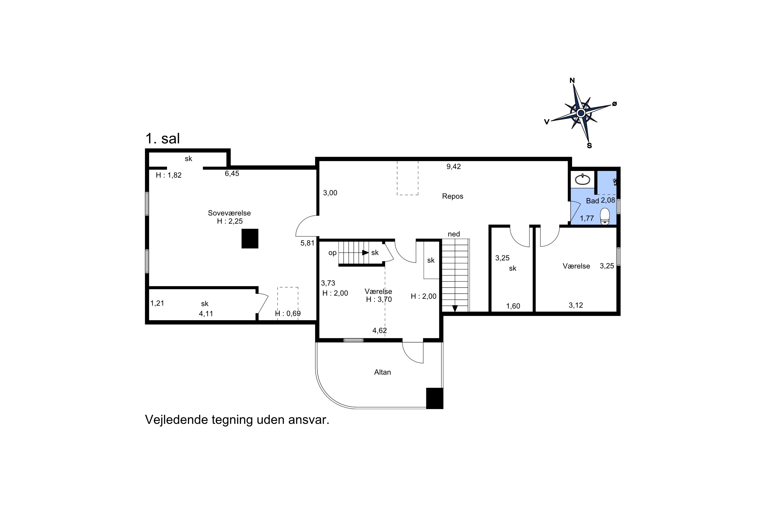 Plantegninger billede af Hvalpsundvej 20, 9610 Nørager
