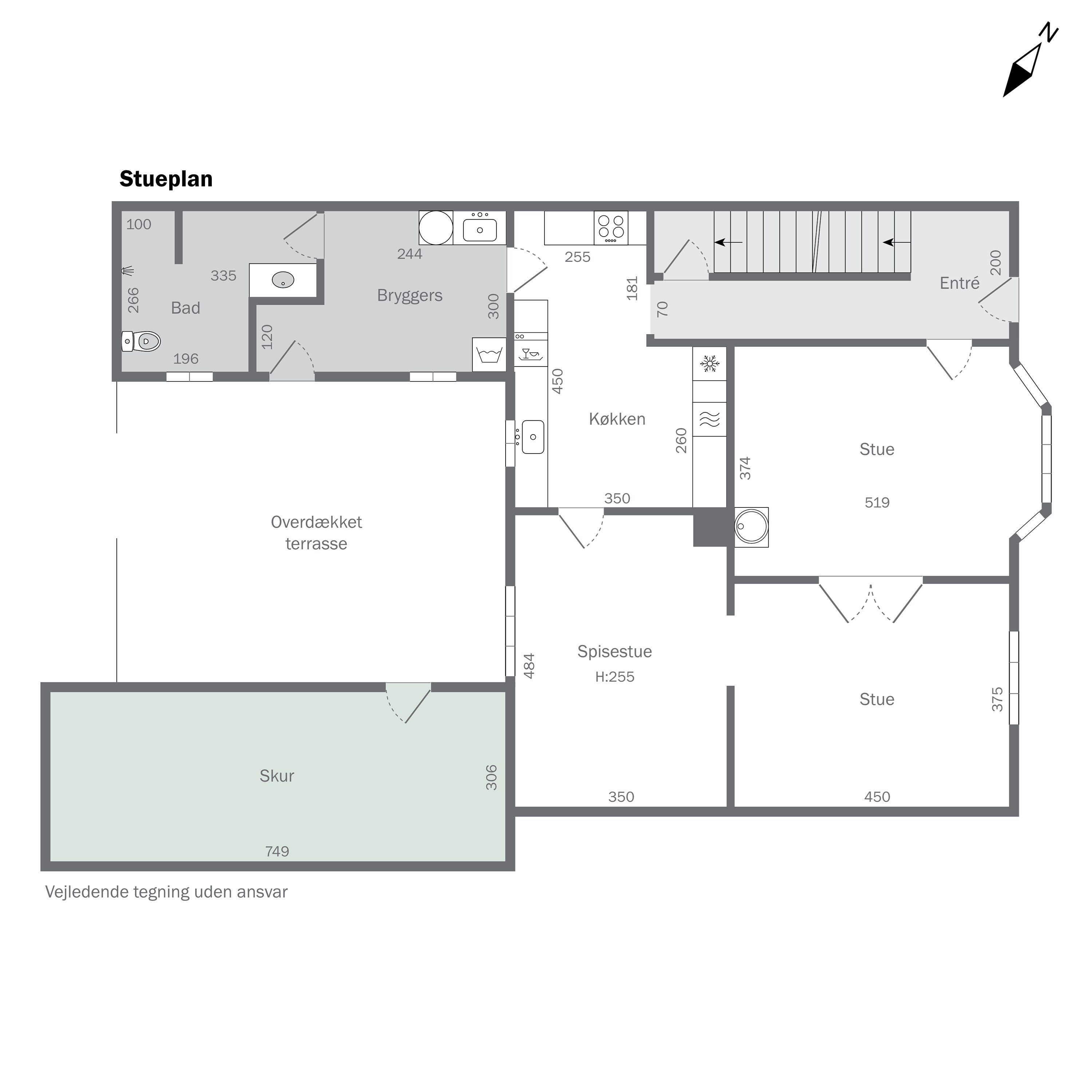 Plantegninger billede af Oksevej 30, 6330 Padborg