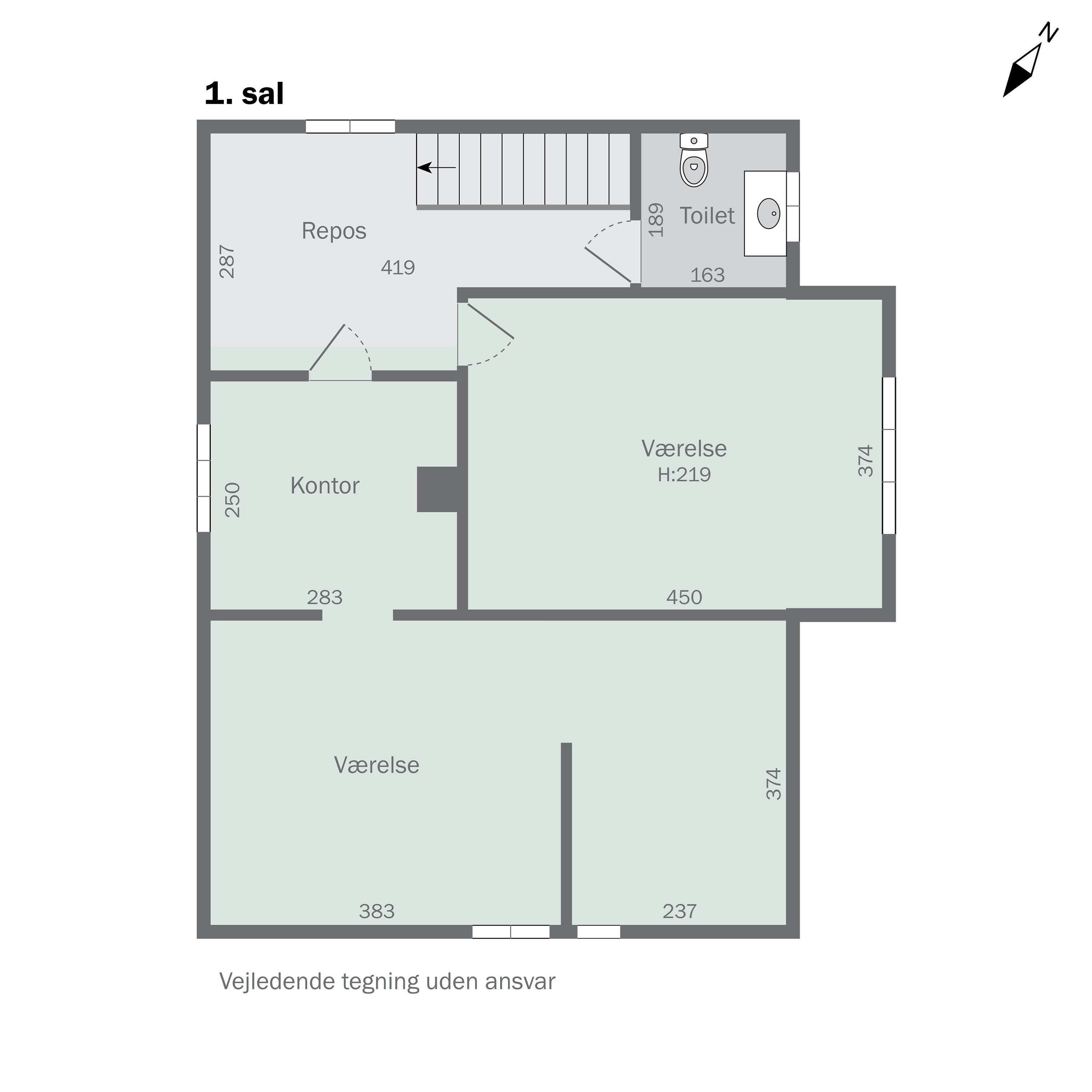 Plantegninger billede af Oksevej 30, 6330 Padborg