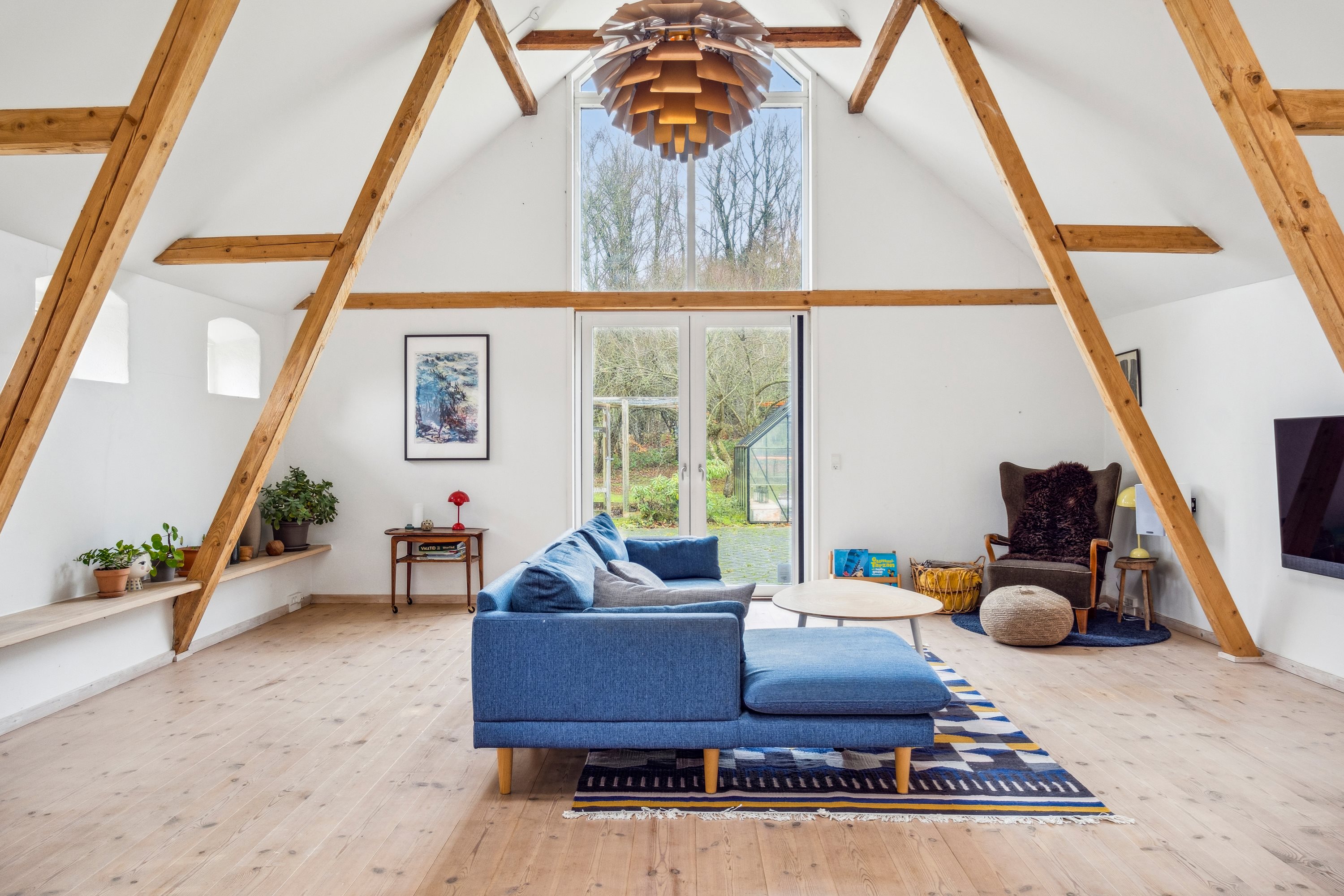 Fremhævet stue billede i fuldskærmstilstand. Billede af Troldemosevej 78, Korsø, 9620 Aalestrup