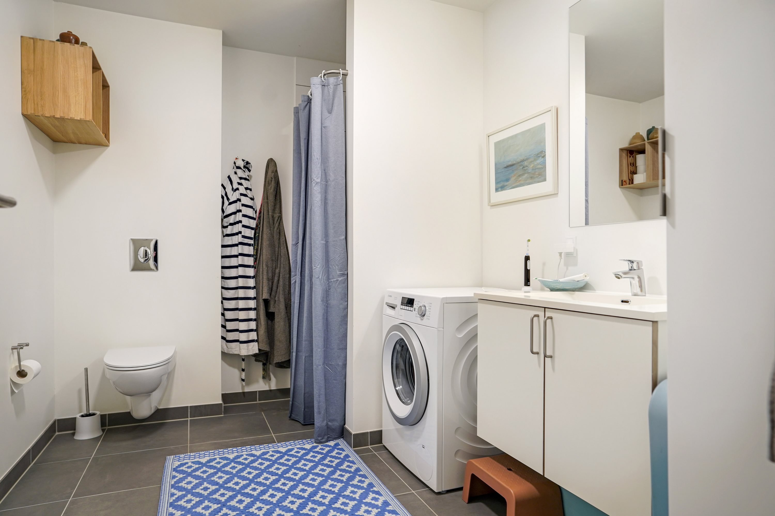 Fremhævet badeværelse billede i fuldskærmstilstand. Billede af Sukkervænget 95B, 1. th., 5000 Odense C