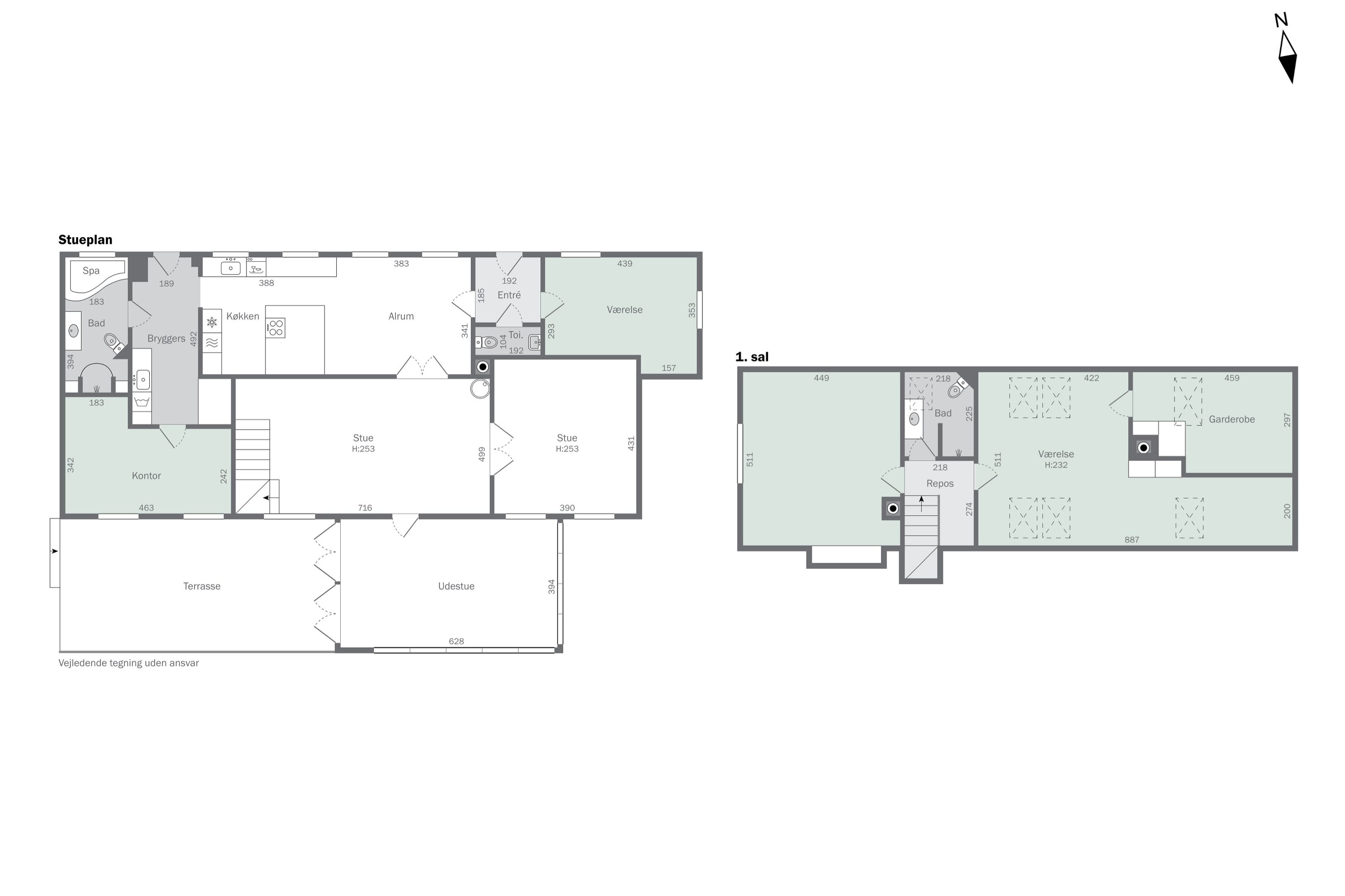 Plantegninger billede af Gl. Mårsøvej 11, 4300 Holbæk