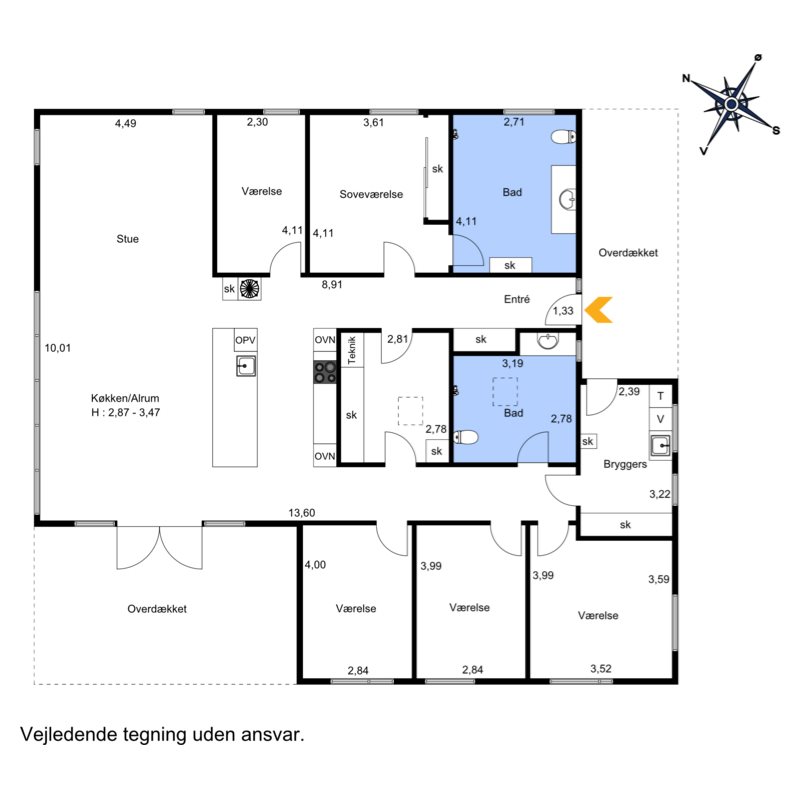 Plantegninger billede af Skovbrynet 16, 5620 Glamsbjerg