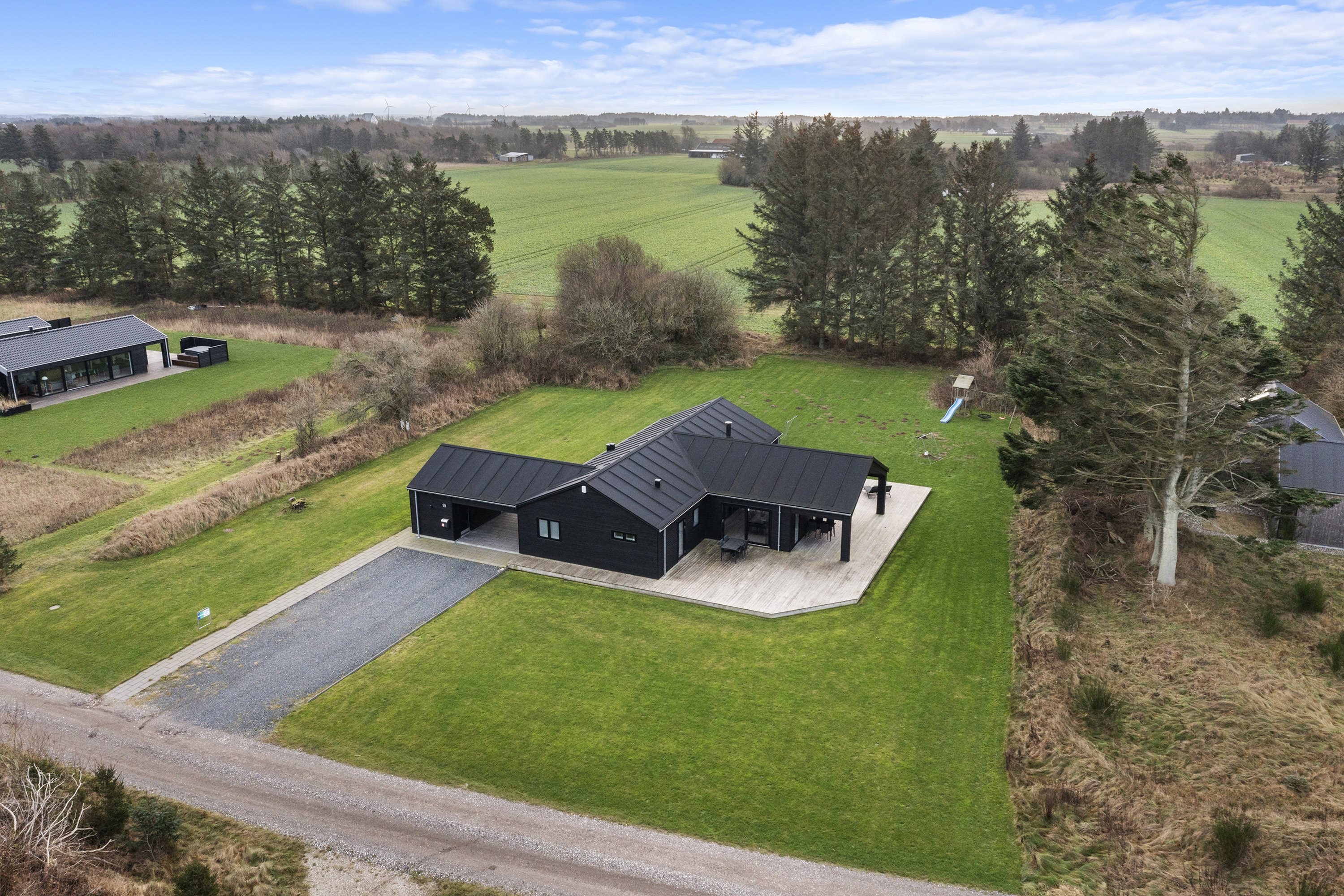 Fremhævet luftfoto billede i fuldskærmstilstand. Billede af Nørre Knoldevej 15, Skal Klit, 9800 Hjørring