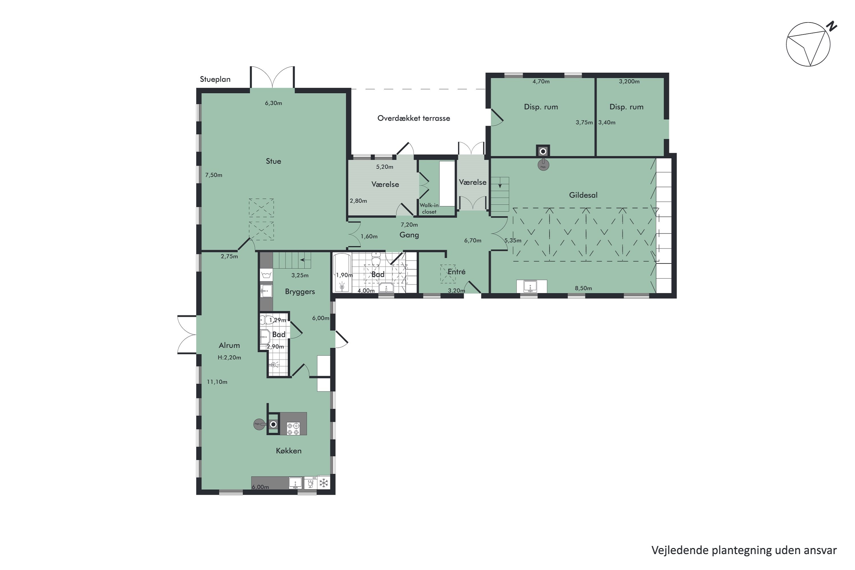 Plantegninger billede af Troldemosevej 78, Korsø, 9620 Aalestrup