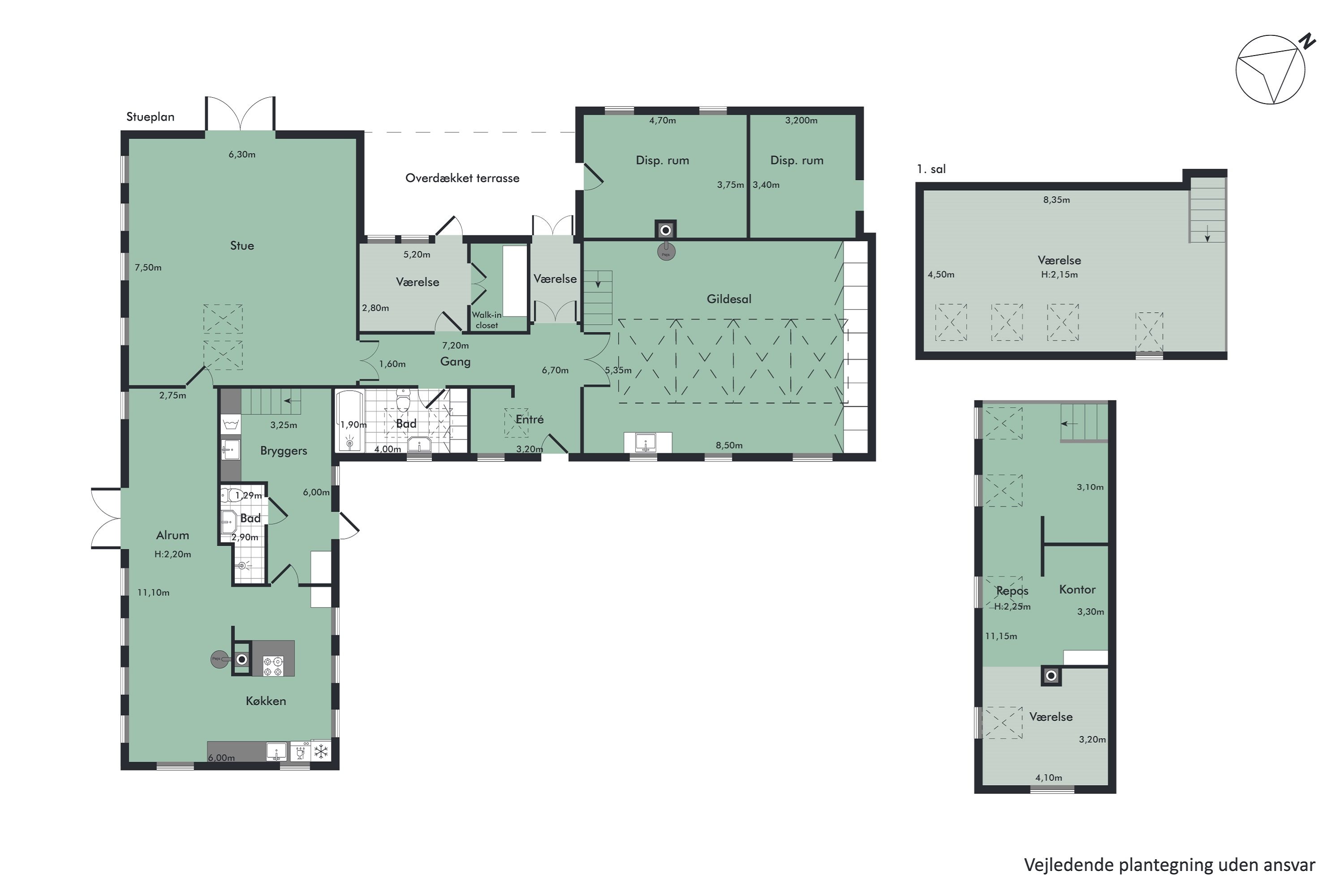 Plantegninger billede af Troldemosevej 78, Korsø, 9620 Aalestrup