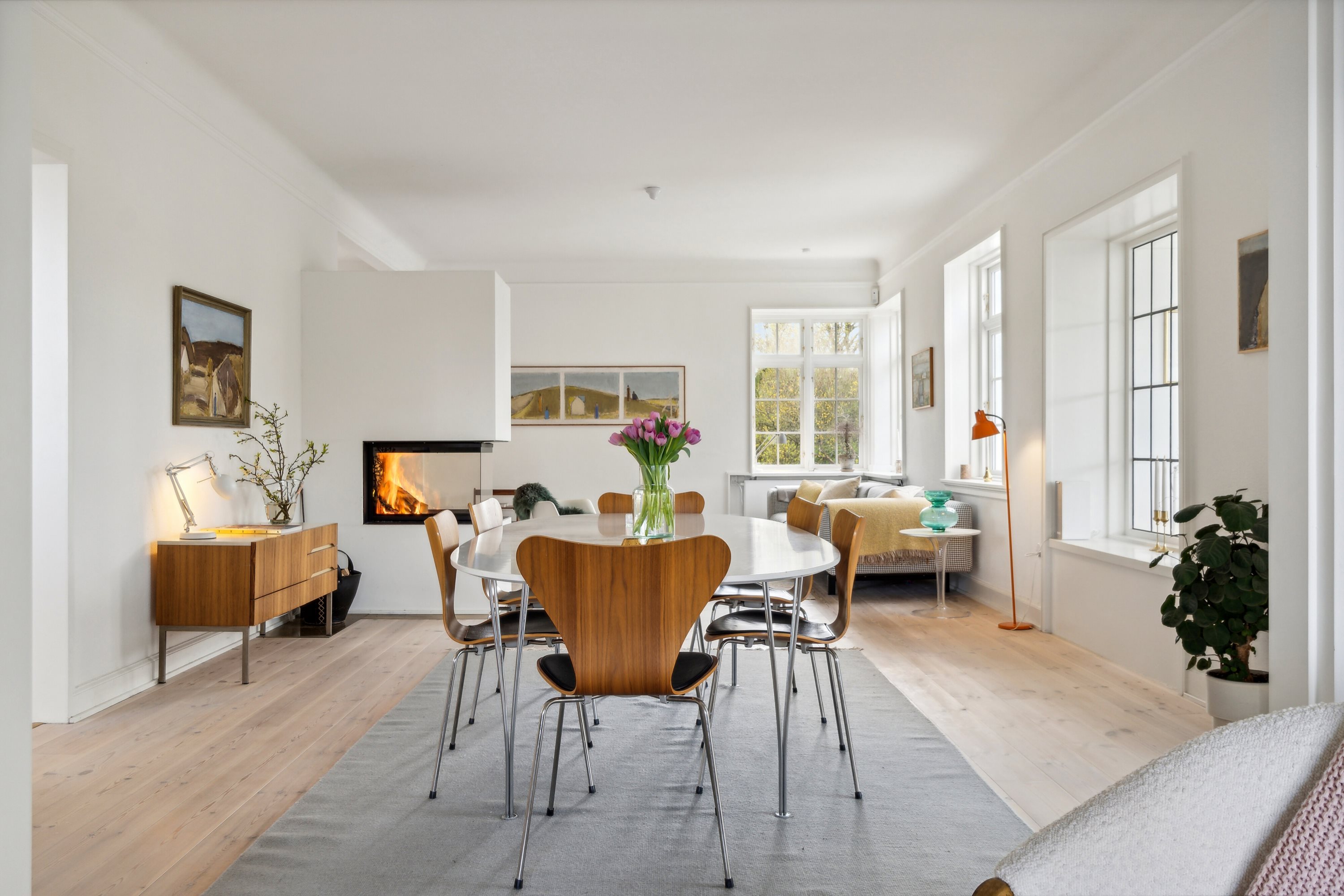 Fremhævet spisestue billede i fuldskærmstilstand. Billede af Sct Cathrine Vej 2, 9800 Hjørring