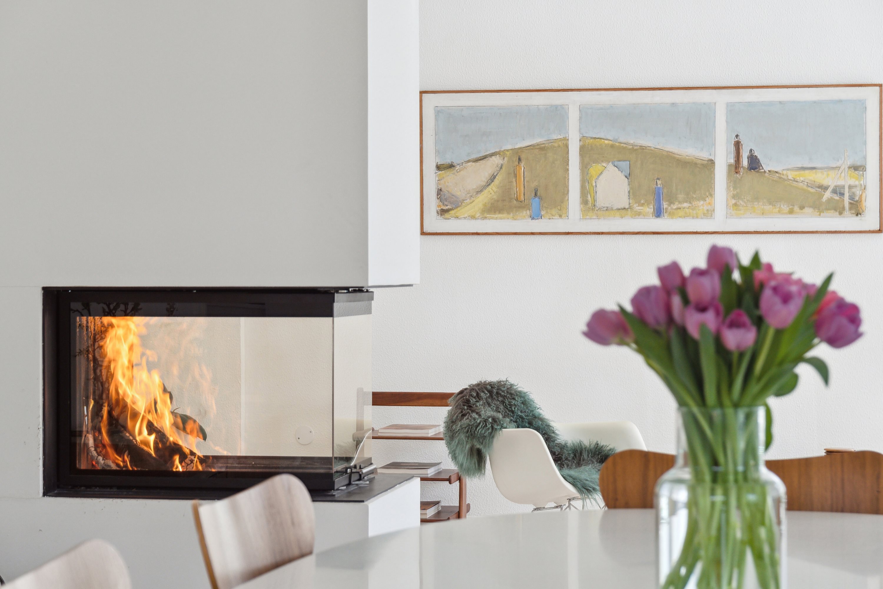 Fremhævet stue billede i fuldskærmstilstand. Billede af Sct Cathrine Vej 2, 9800 Hjørring