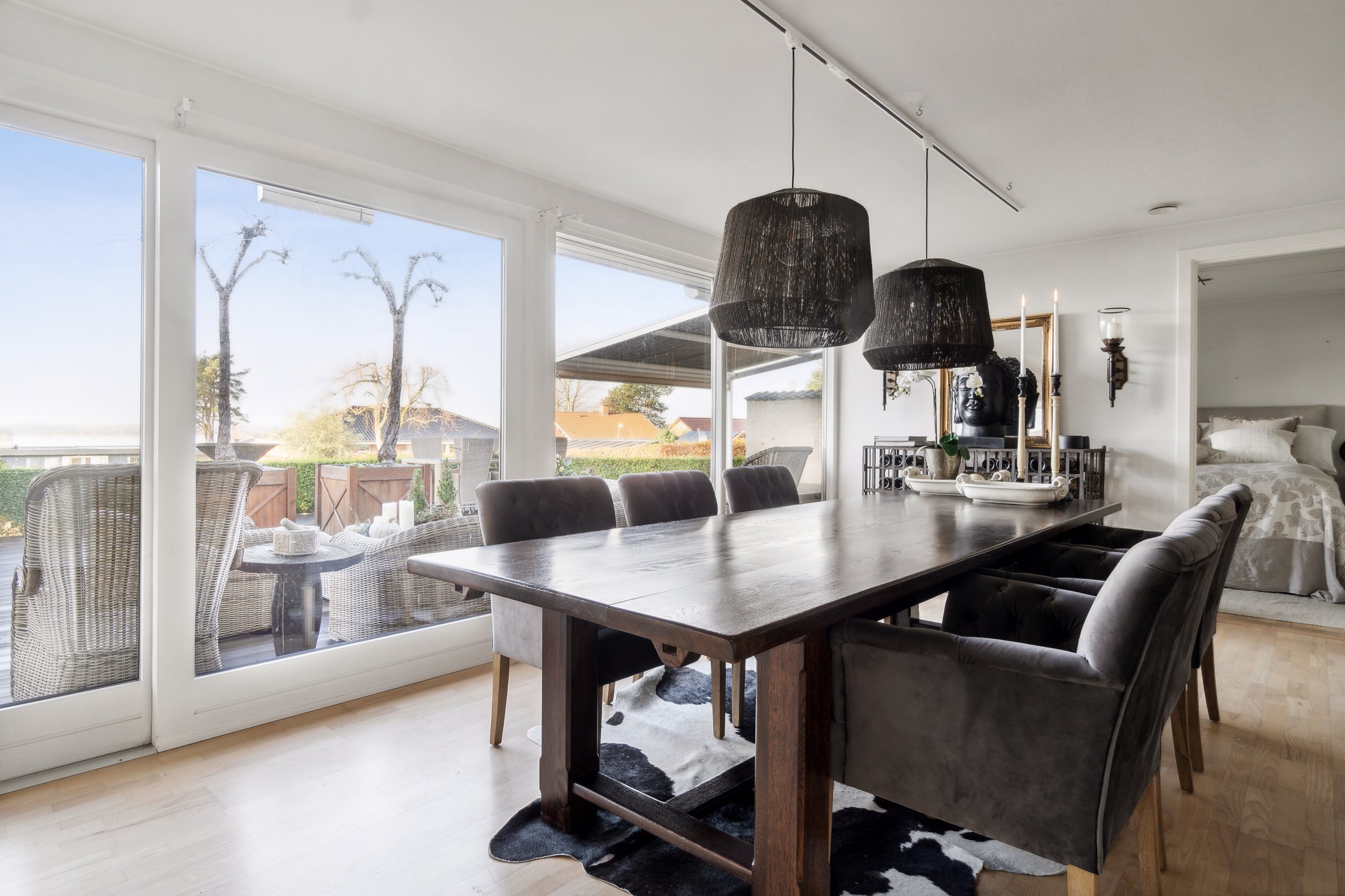 Fremhævet spisestue billede i fuldskærmstilstand. Billede af Strandagervej 16, 4040 Jyllinge