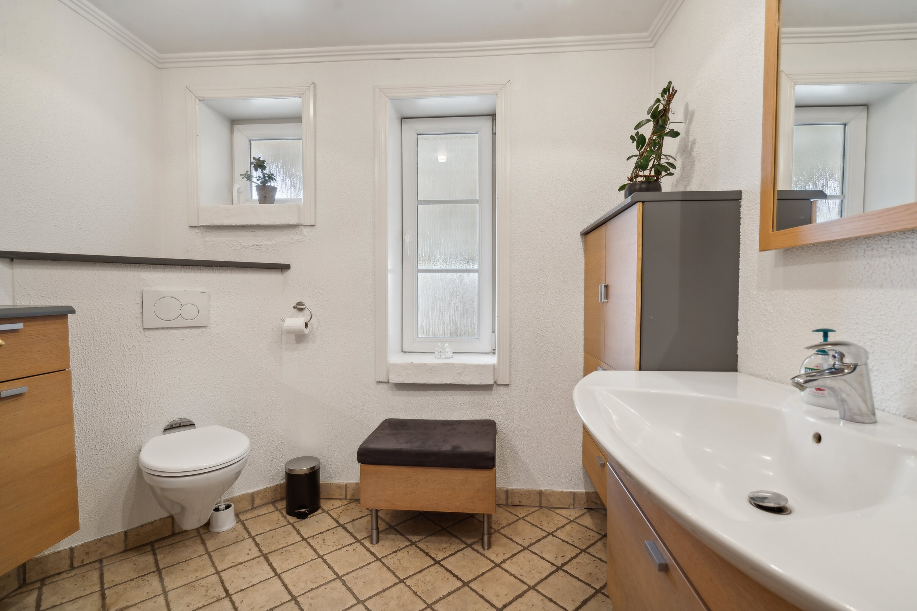 Fremhævet badeværelse billede i fuldskærmstilstand. Billede af Toftevænget 9, Aunslev, 5800 Nyborg