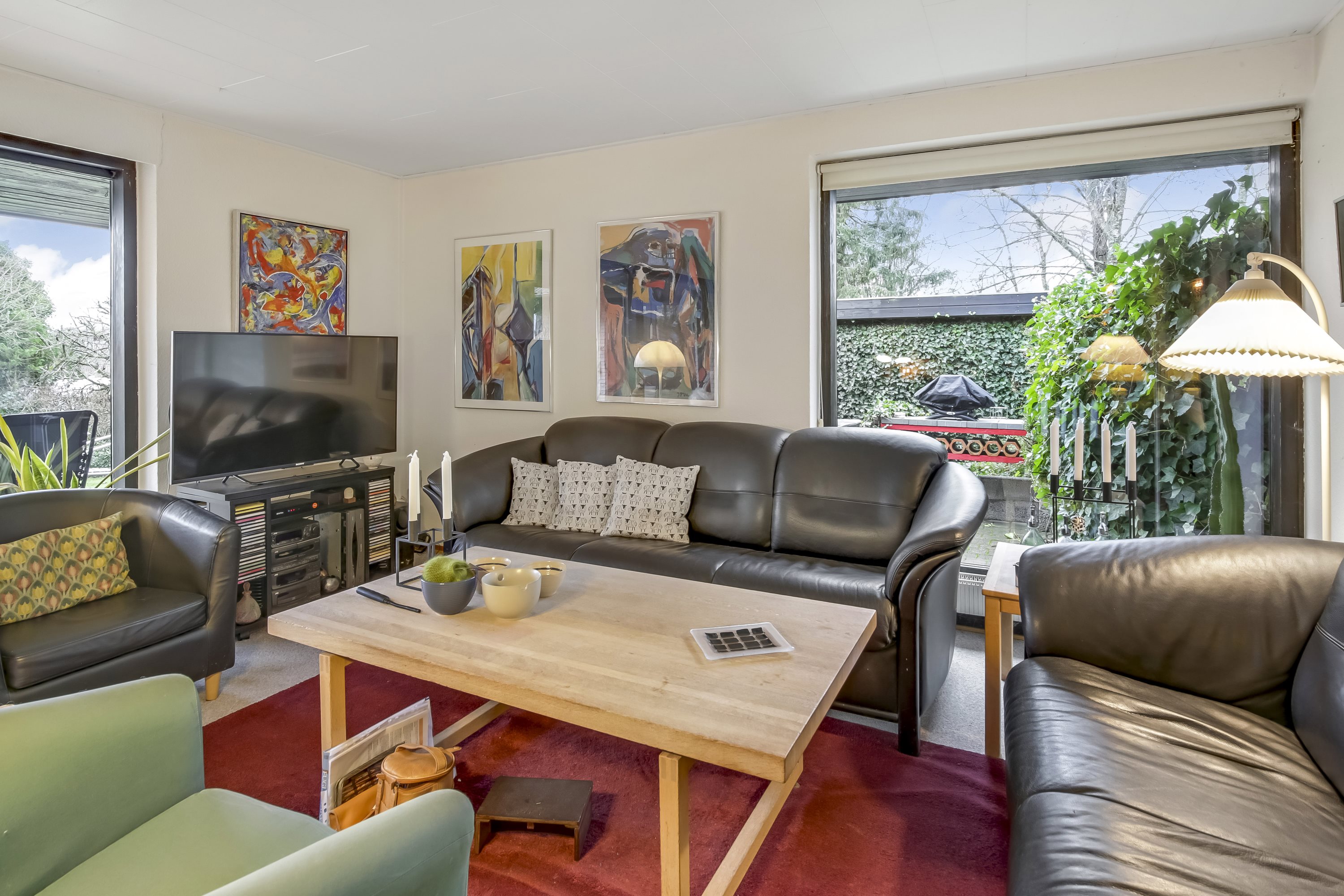 Fremhævet stue billede i fuldskærmstilstand. Billede af Ahornvej 7, 8550 Ryomgård