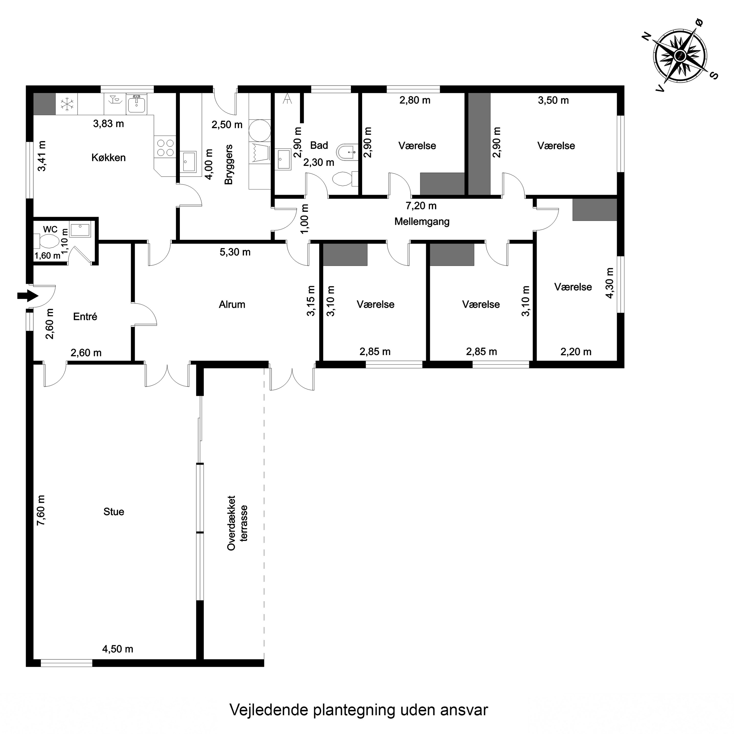 Plantegninger billede af Ahornvej 7, 8550 Ryomgård