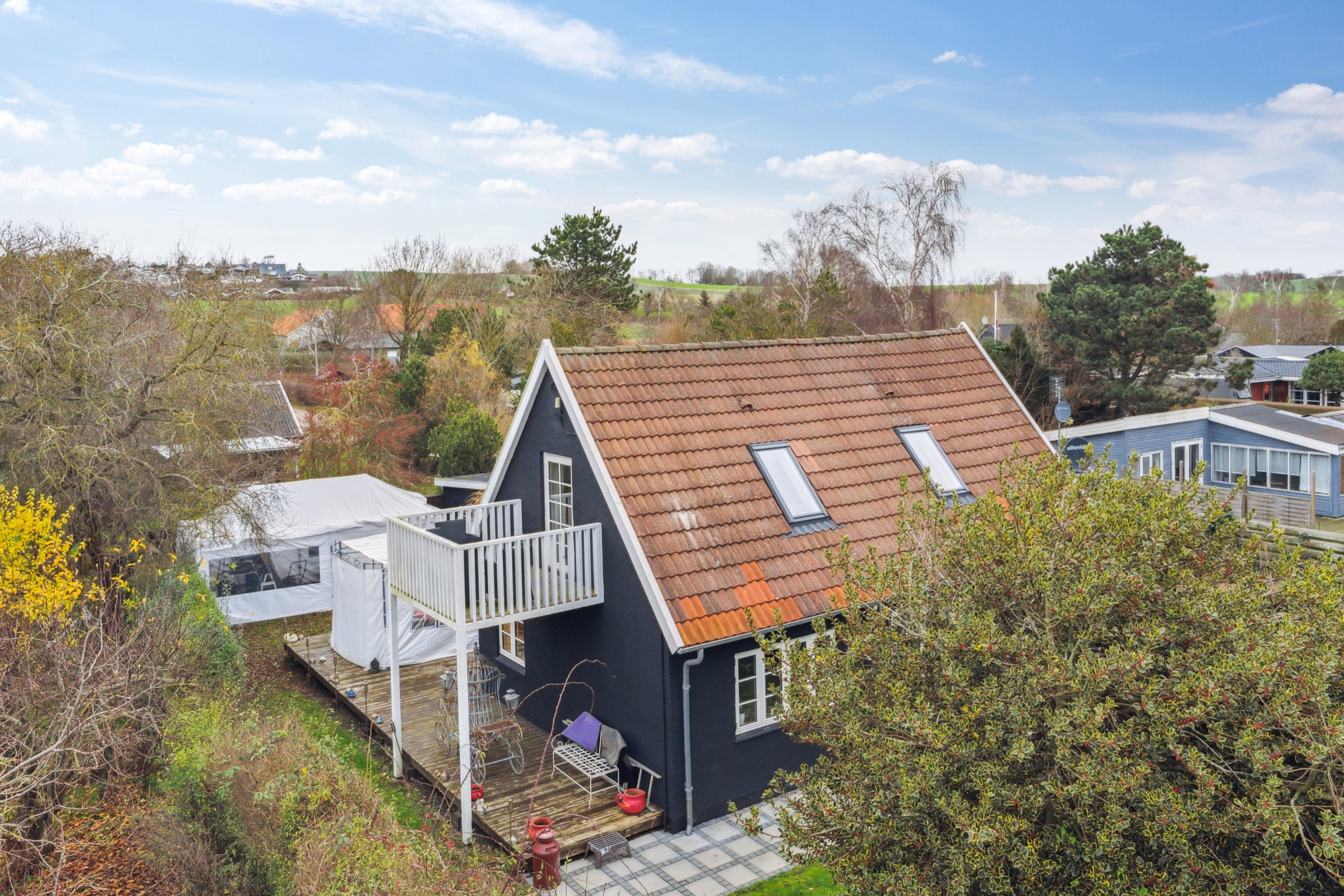 Fremhævet set fra haven billede i fuldskærmstilstand. Billede af Søstjernevej 18, Bildsø, 4200 Slagelse