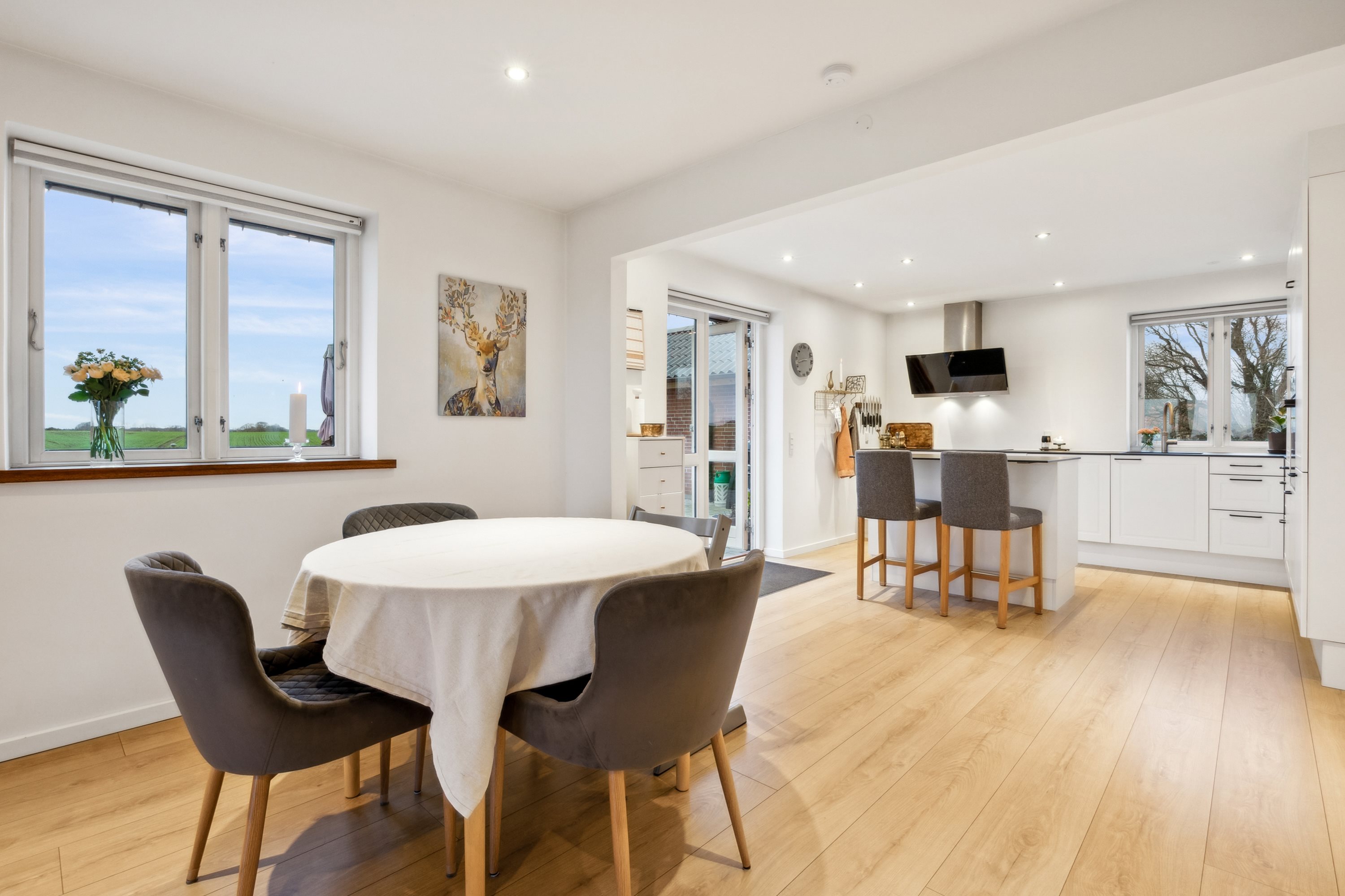 Fremhævet spisestue billede i fuldskærmstilstand. Billede af Gummersmarkvej 18, 4632 Bjæverskov