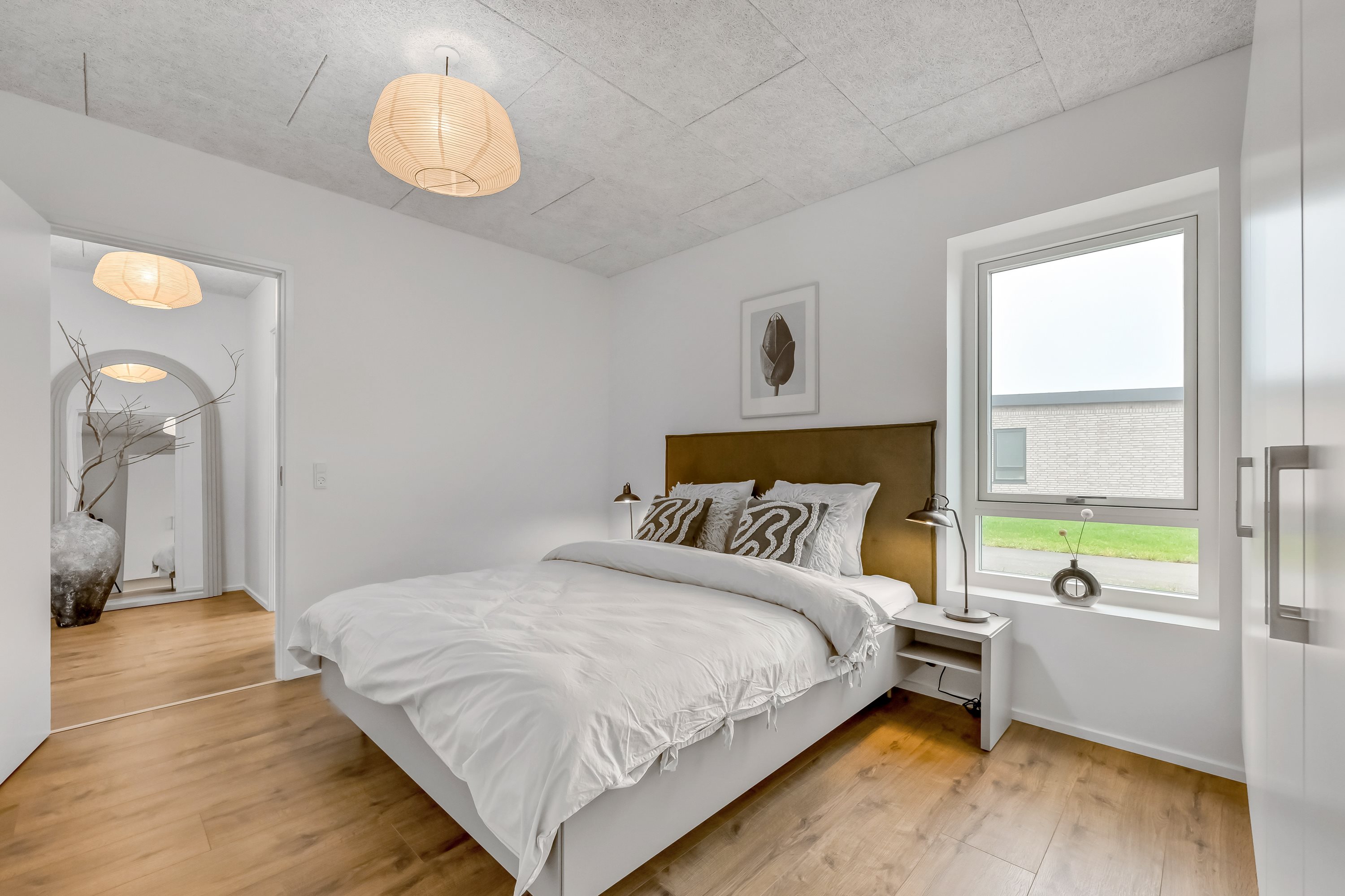 Fremhævet soveværelse billede i fuldskærmstilstand. Billede af Tavlund Allé 38, Lind, 7400 Herning