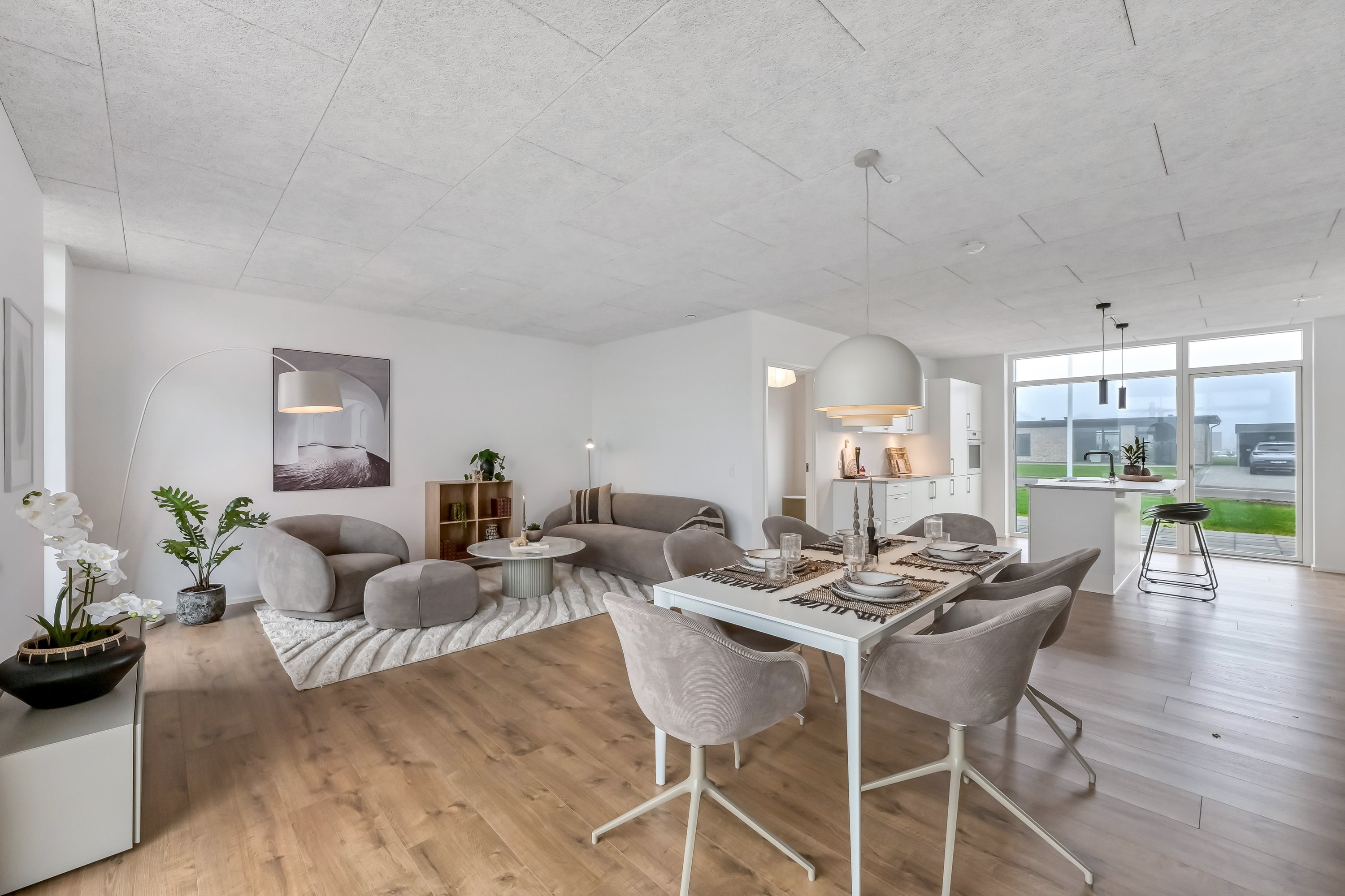 Fremhævet stue billede i fuldskærmstilstand. Billede af Tavlund Allé 38, Lind, 7400 Herning