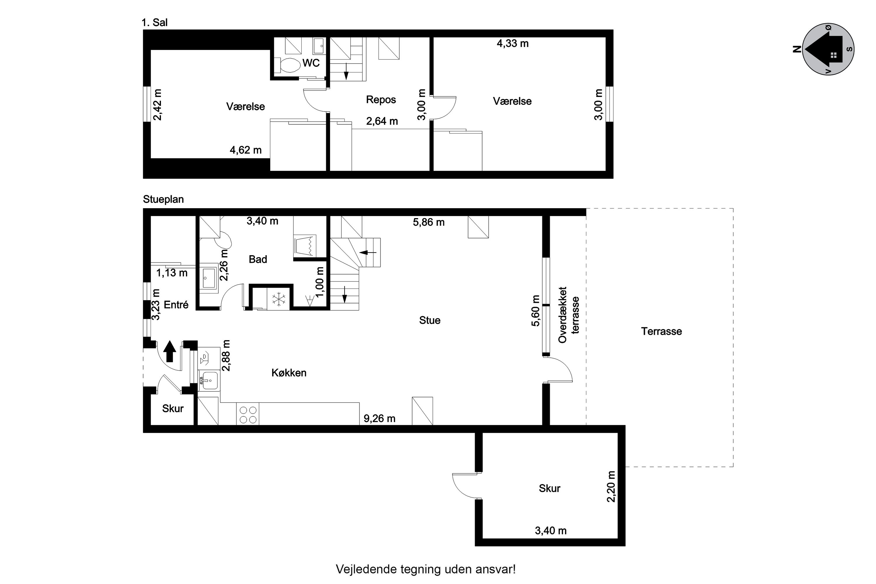 Plantegninger billede af Golfsvinget 246, Gatten, 9640 Farsø