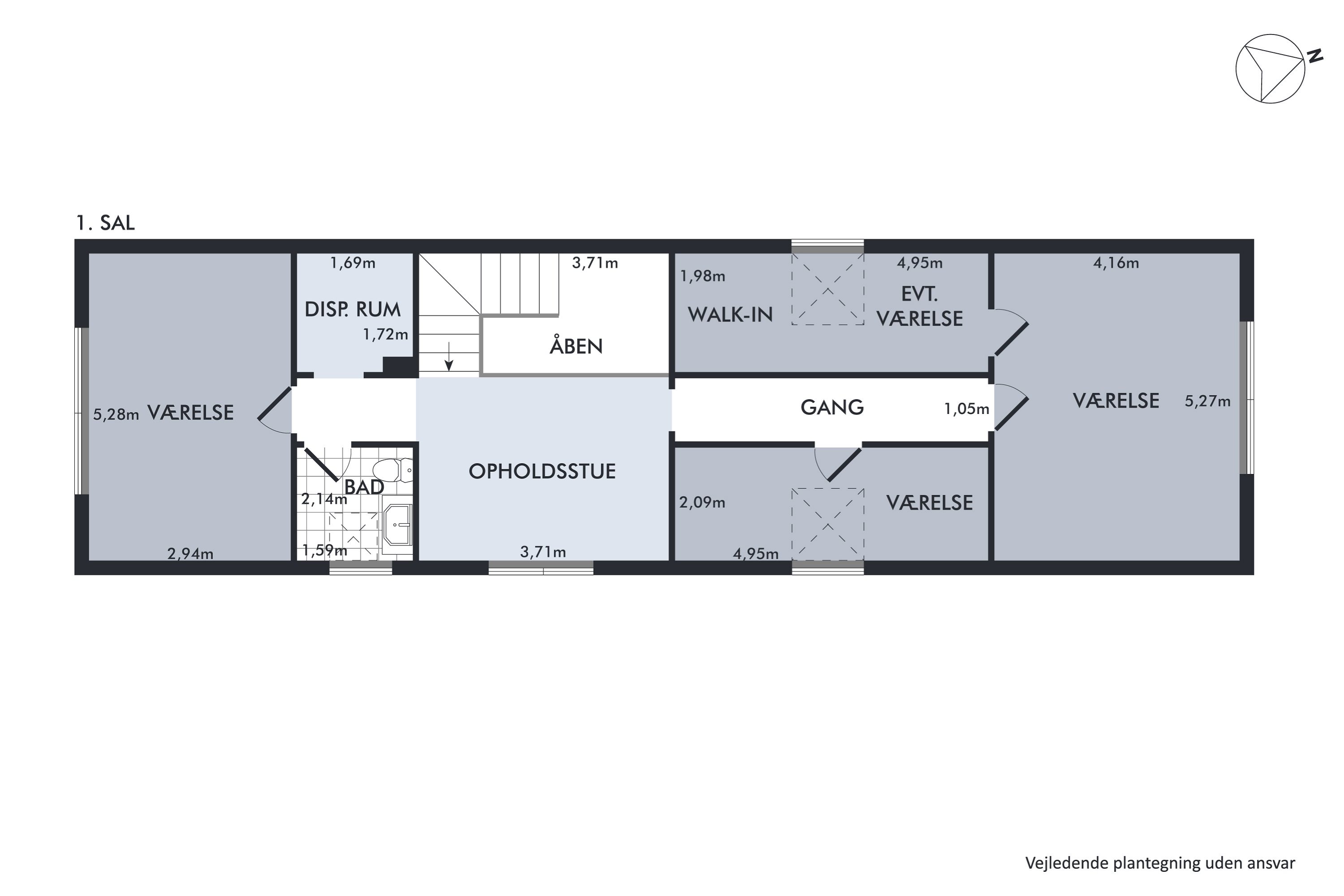 Plantegninger billede af Stadionvej 4, Hammershøj, 8830 Tjele