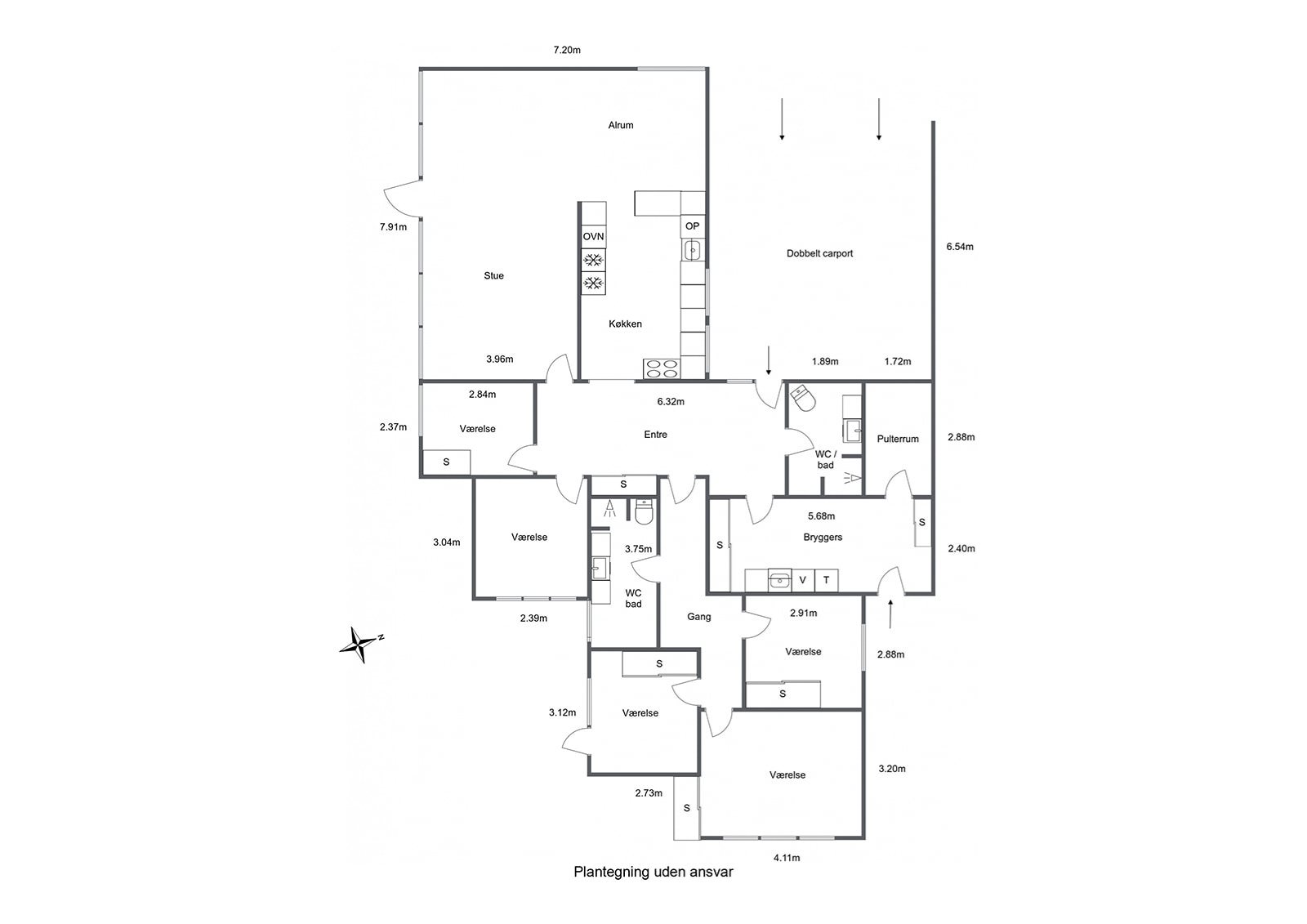 Plantegninger billede af Fælledvej 108, 7000 Fredericia