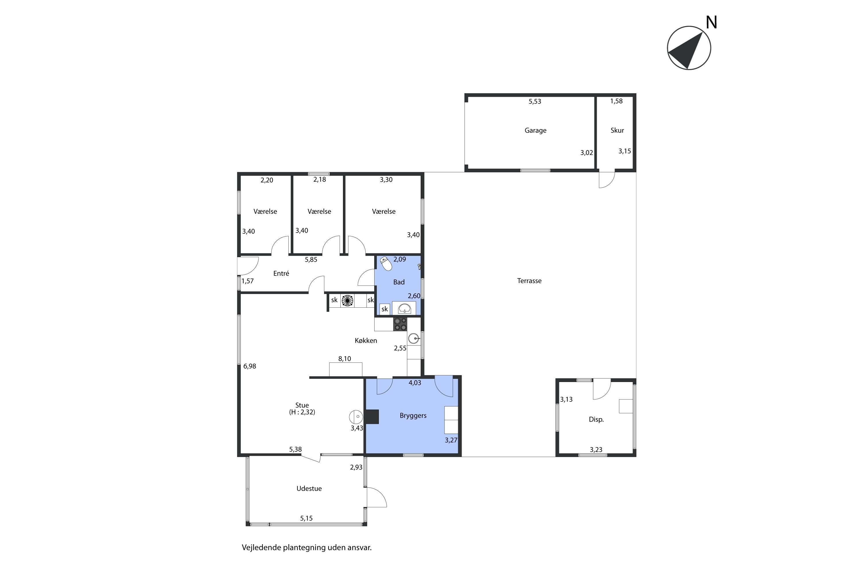 Plantegninger billede af Kingosvej 12, Elling, 9900 Frederikshavn