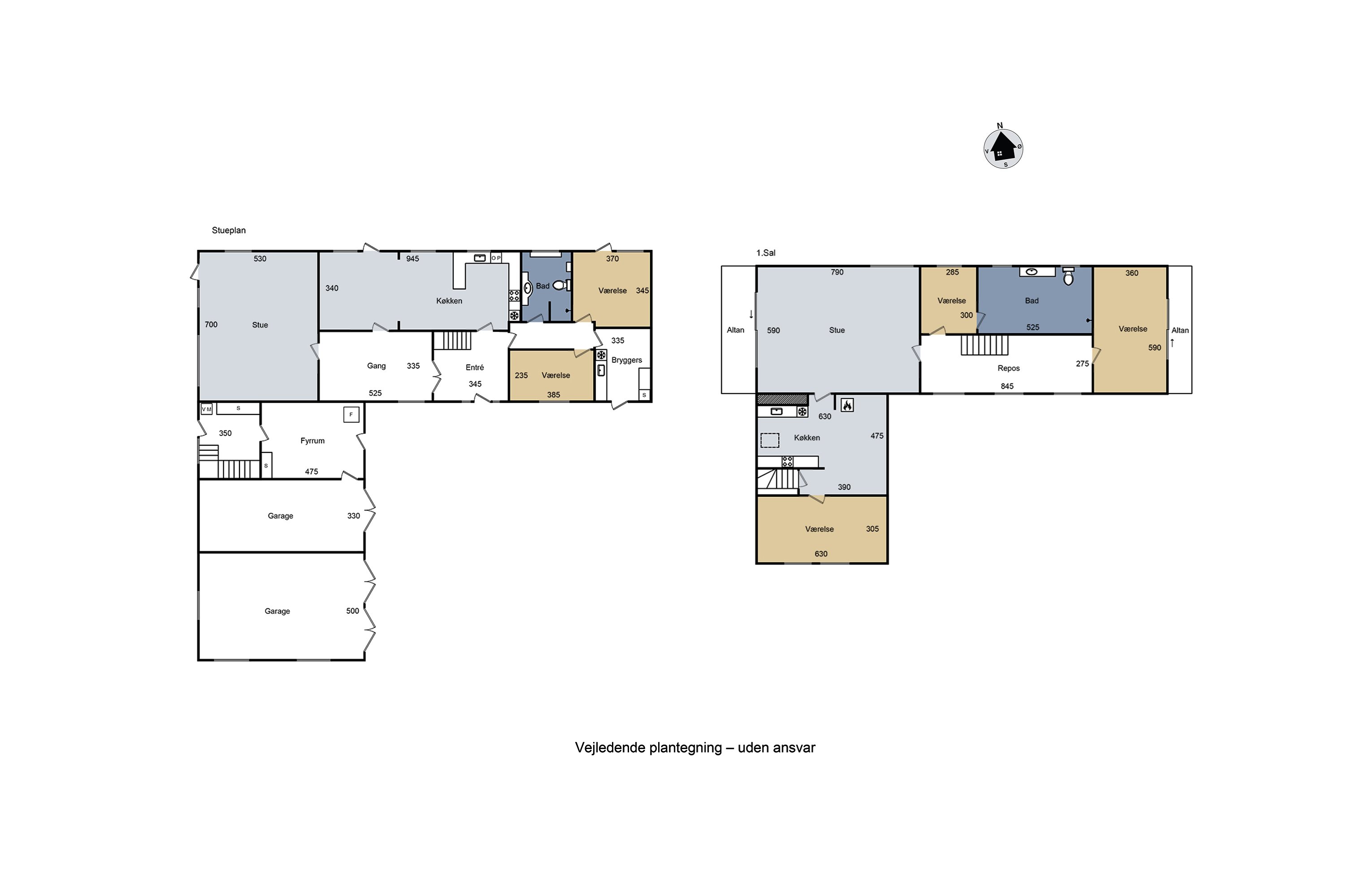 Plantegninger billede af Nødbrøndsvej 15A, Døjringe, 4180 Sorø