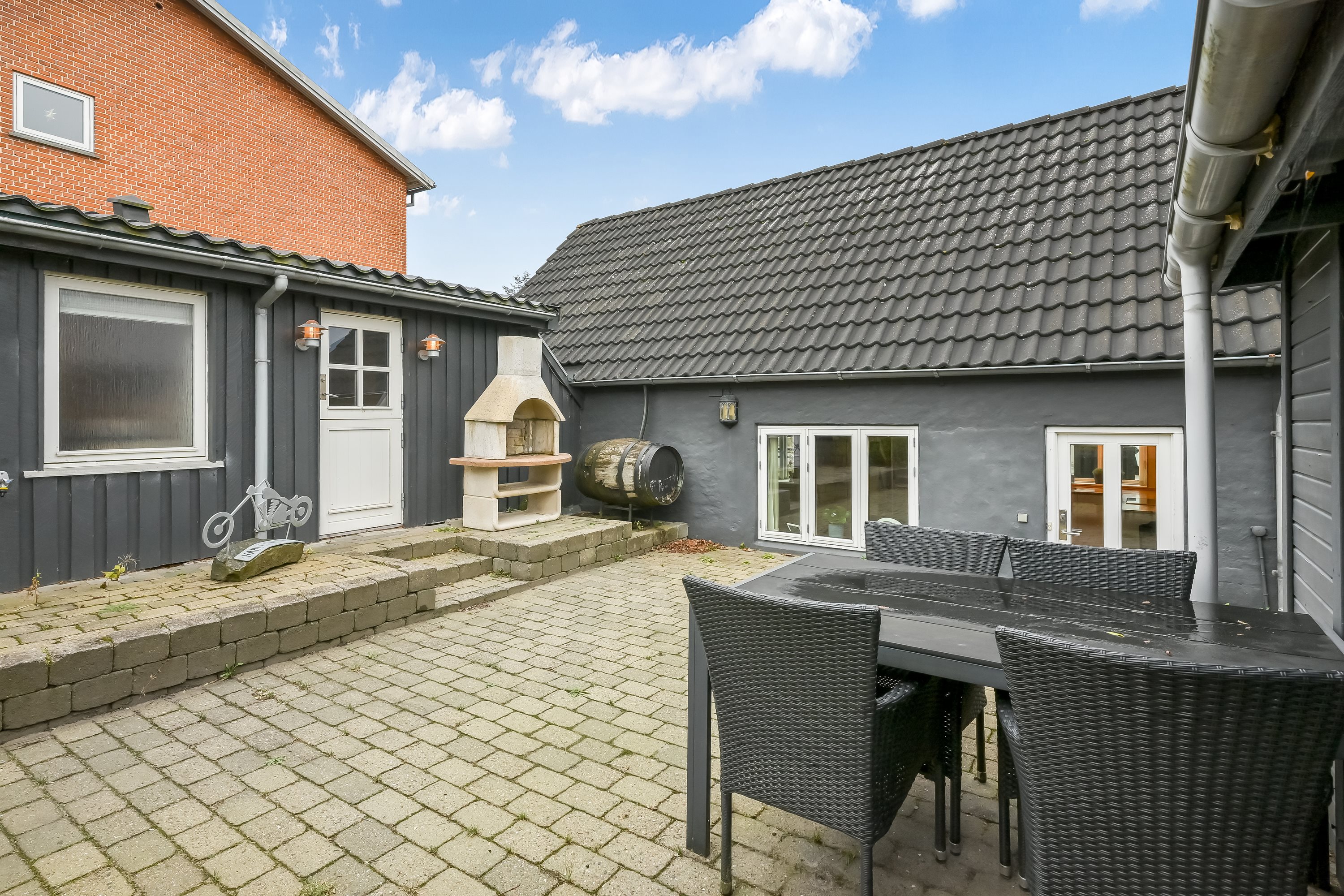 Fremhævet terrasse billede i fuldskærmstilstand. Billede af Skjernvej 23, 7500 Holstebro