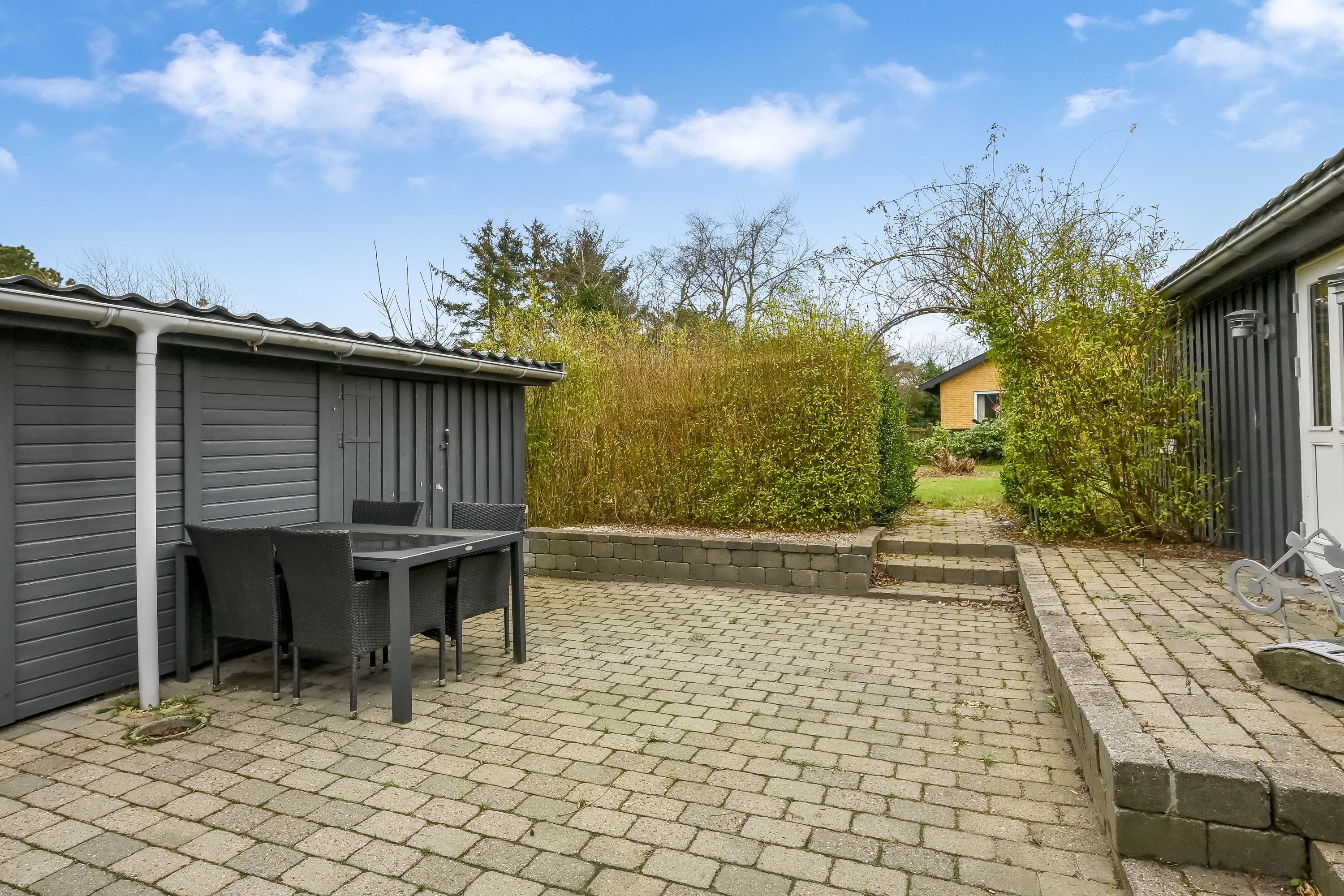 Fremhævet terrasse billede i fuldskærmstilstand. Billede af Skjernvej 23, 7500 Holstebro