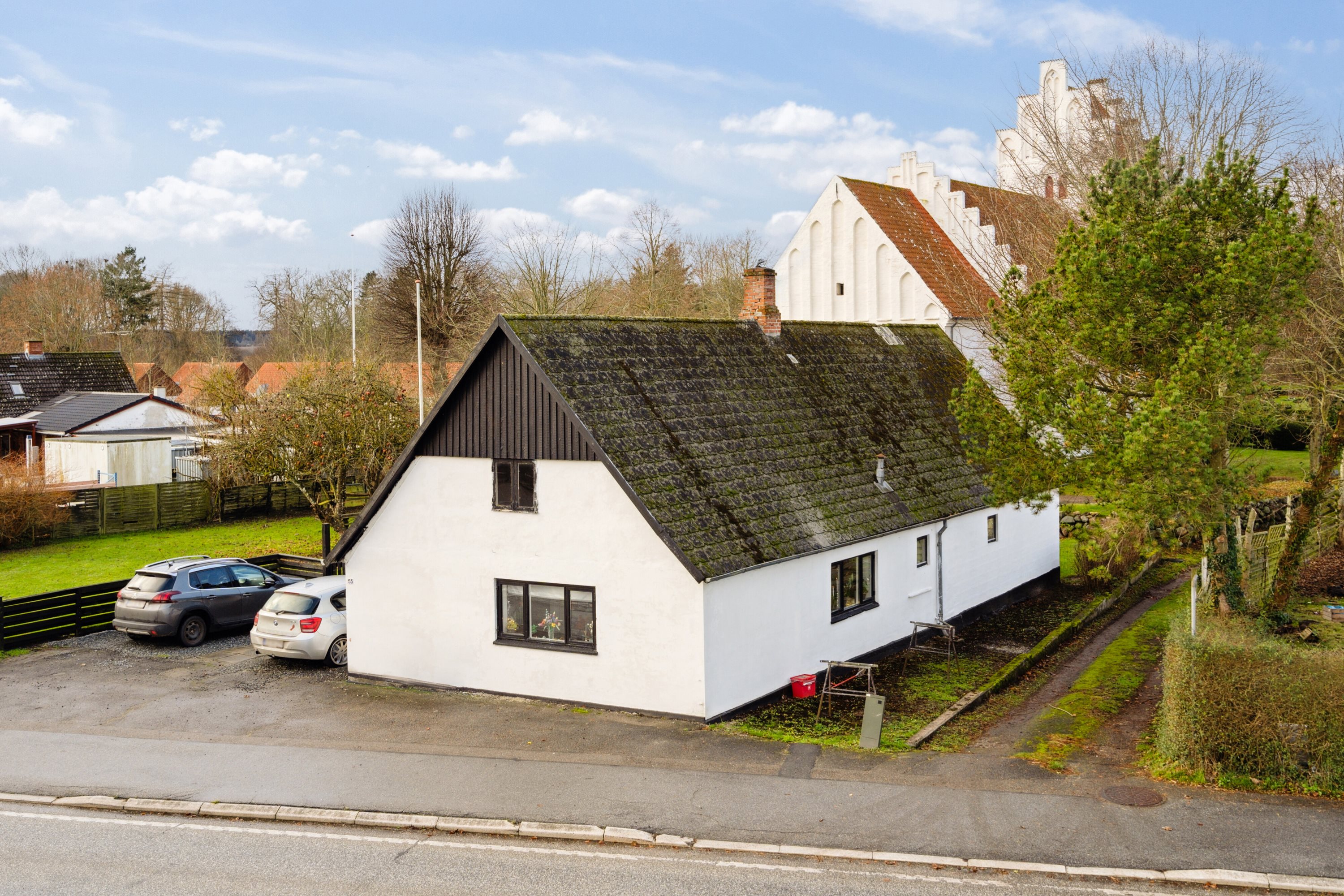 Fremhævet set fra vejen billede i fuldskærmstilstand. Billede af Skelbyvej 55, Skelby, 4160 Herlufmagle