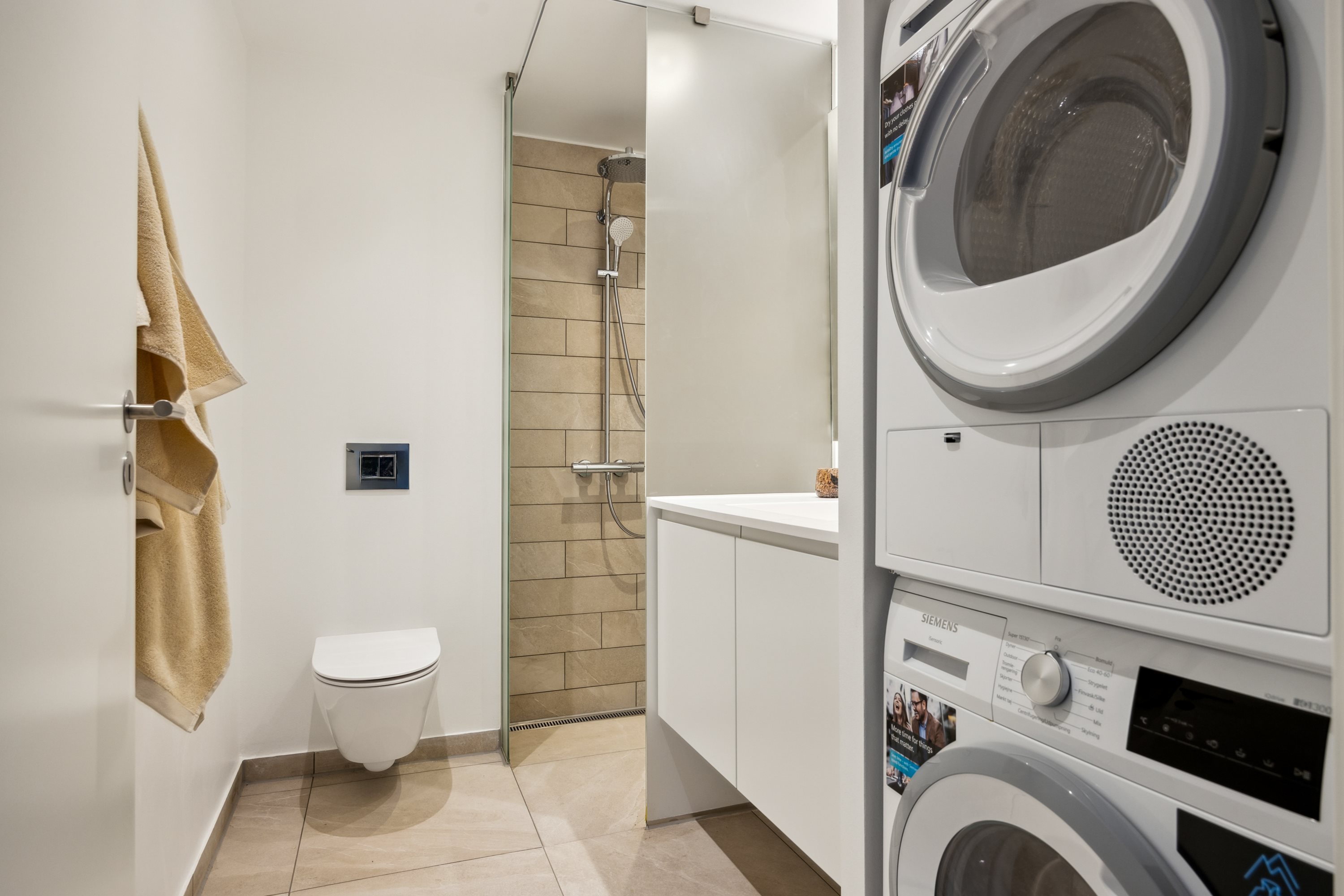 Fremhævet badeværelse billede i fuldskærmstilstand. Billede af Stigsborg Brygge 161, 5. tv., 9400 Nørresundby