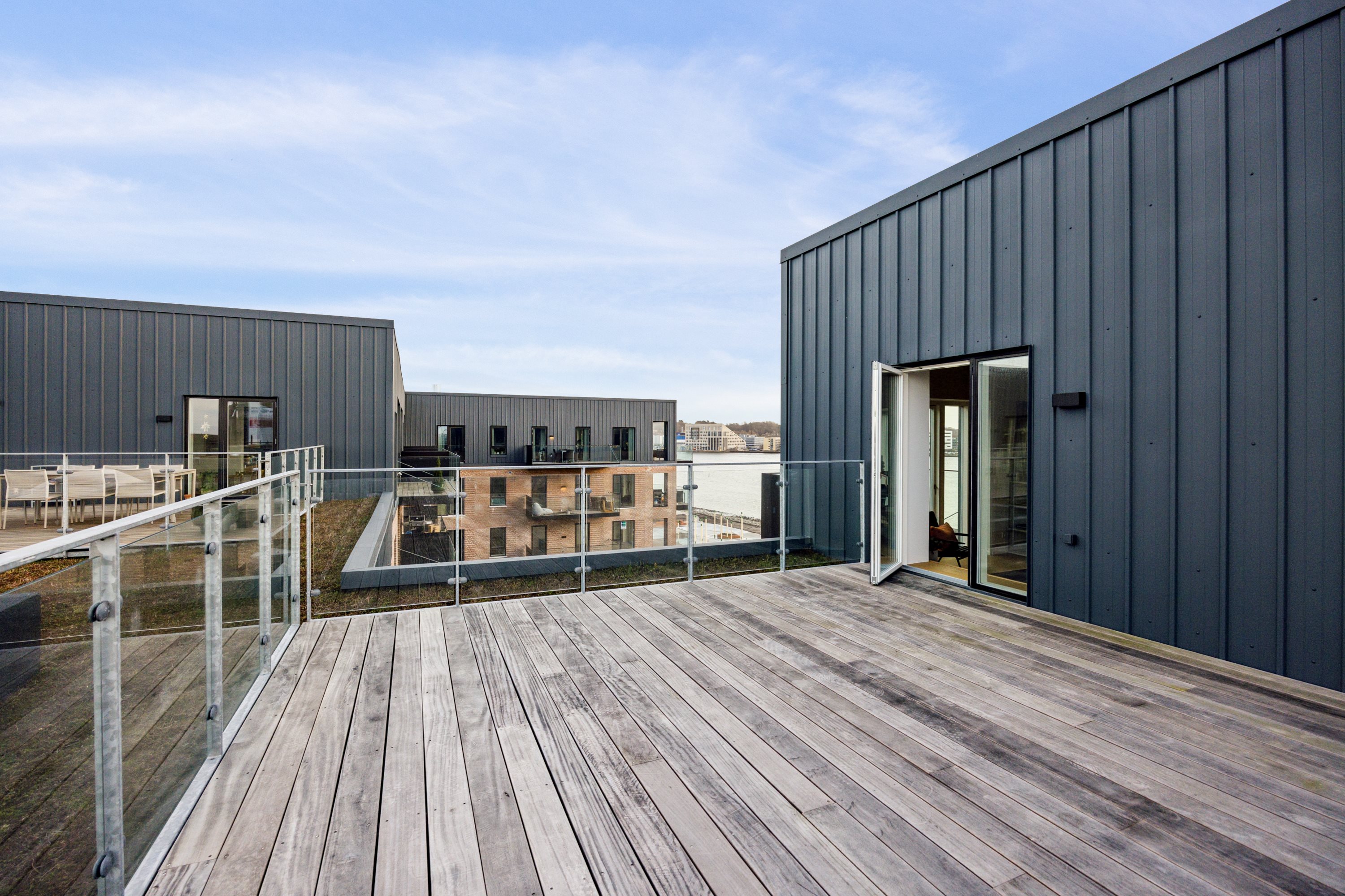 Fremhævet tagterrassse billede i fuldskærmstilstand. Billede af Stigsborg Brygge 161, 5. tv., 9400 Nørresundby