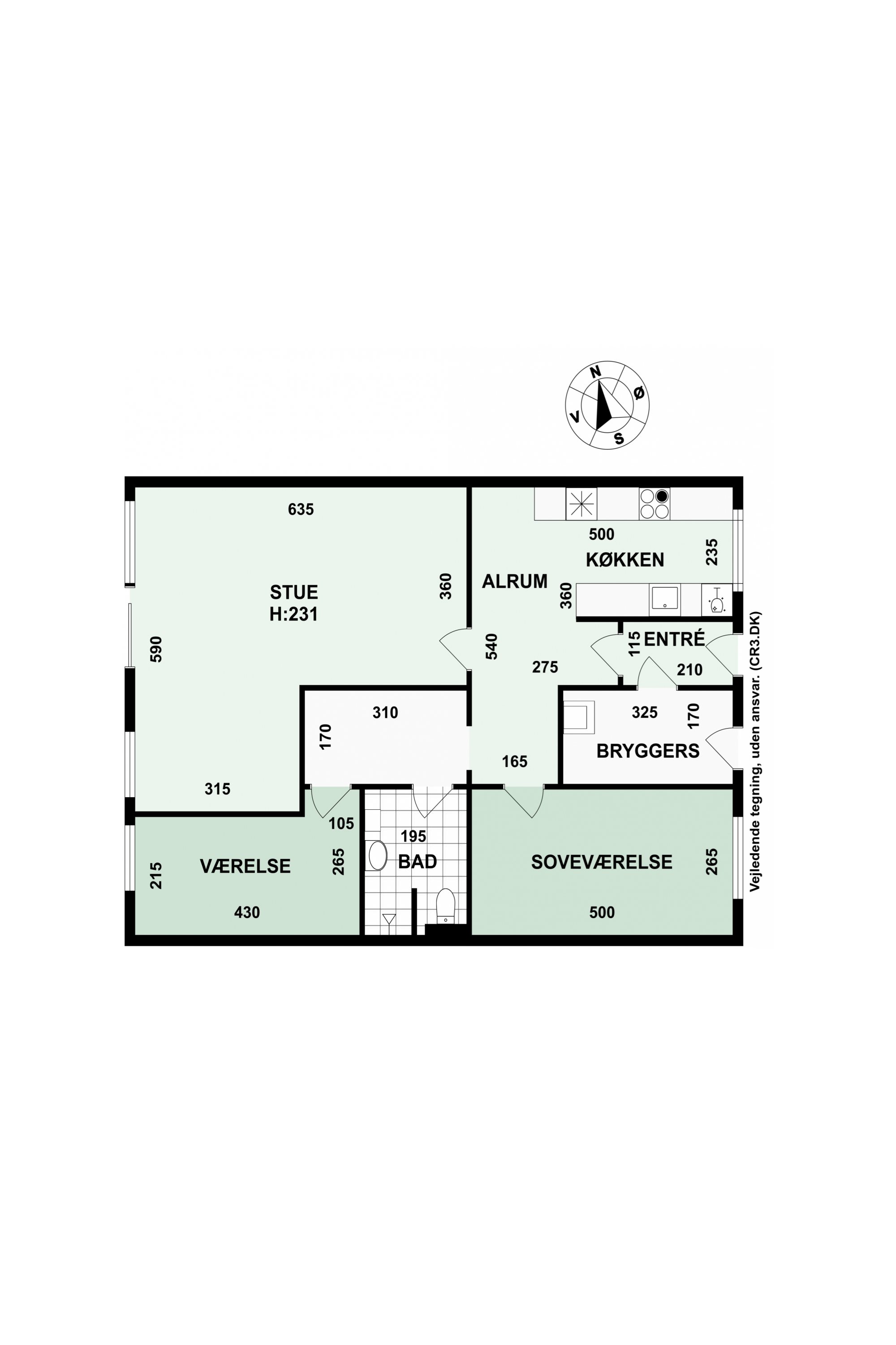 Plantegninger billede af Bregnevænget 10, 3050 Humlebæk