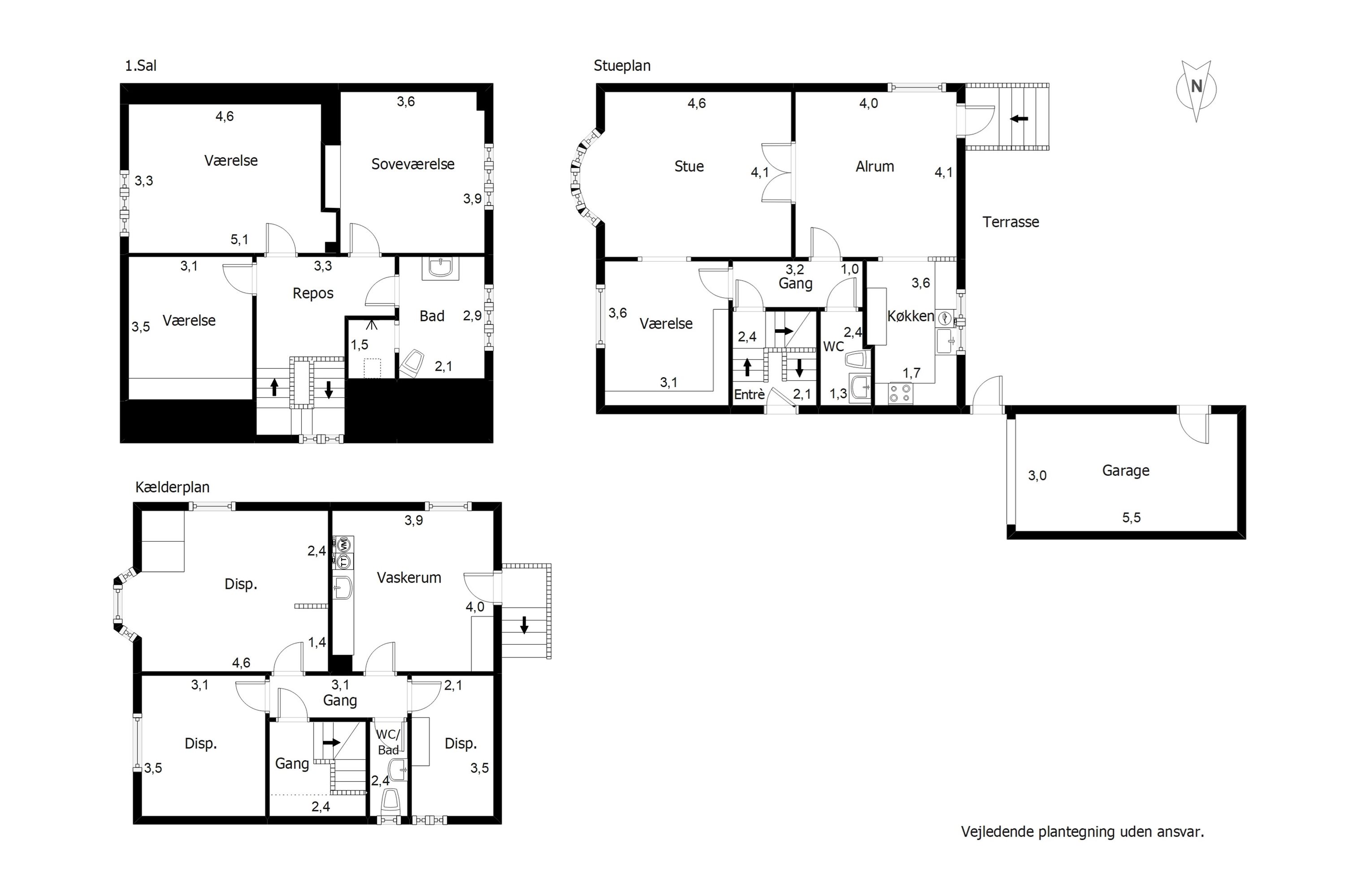 Plantegninger billede af Thorsvej 9, 7000 Fredericia